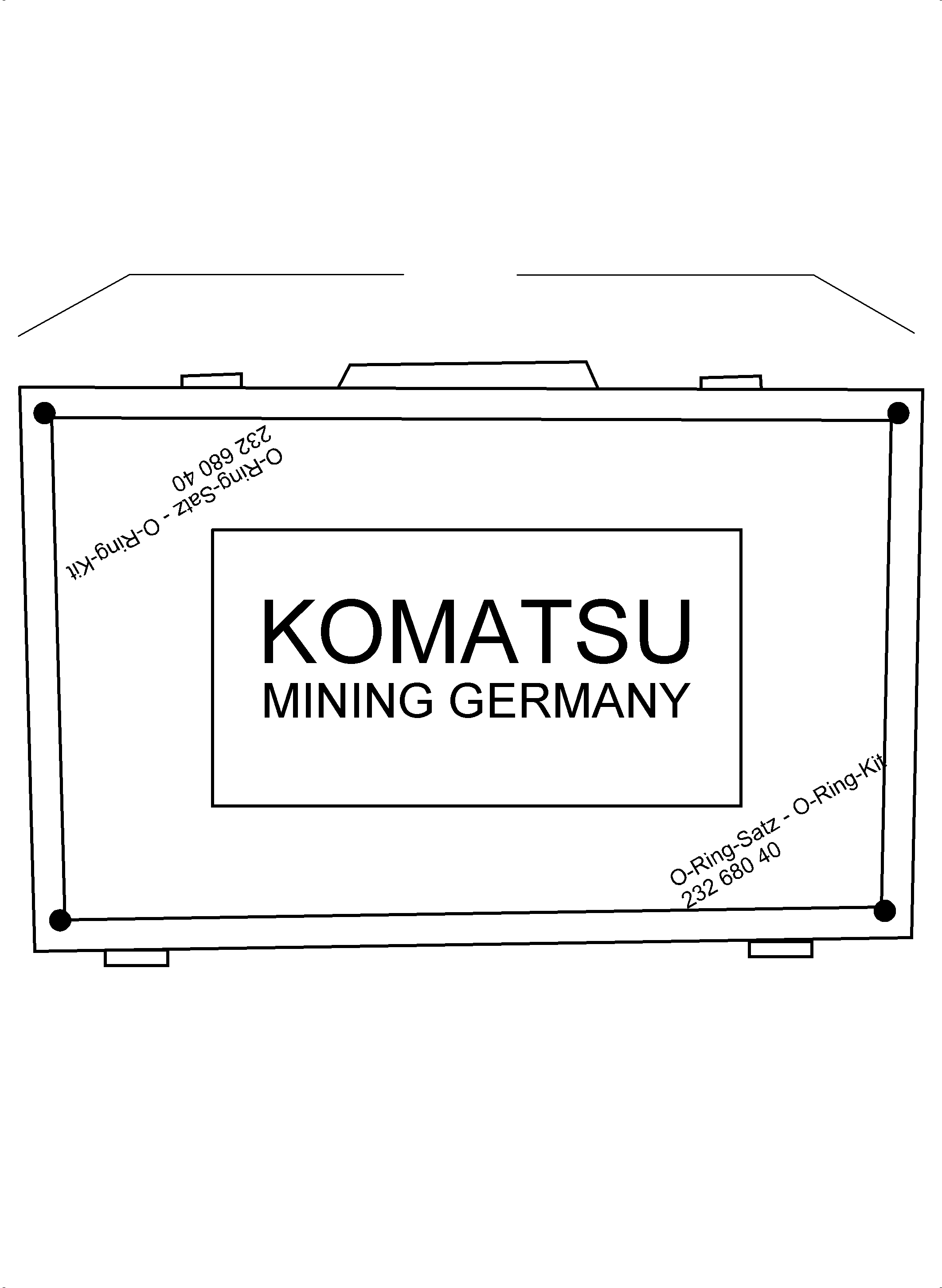 Excavators Mining Komatsu / PC3000-6 S/N 46212(G46212) / O-ring-kit(991-1001 : 991-1001)