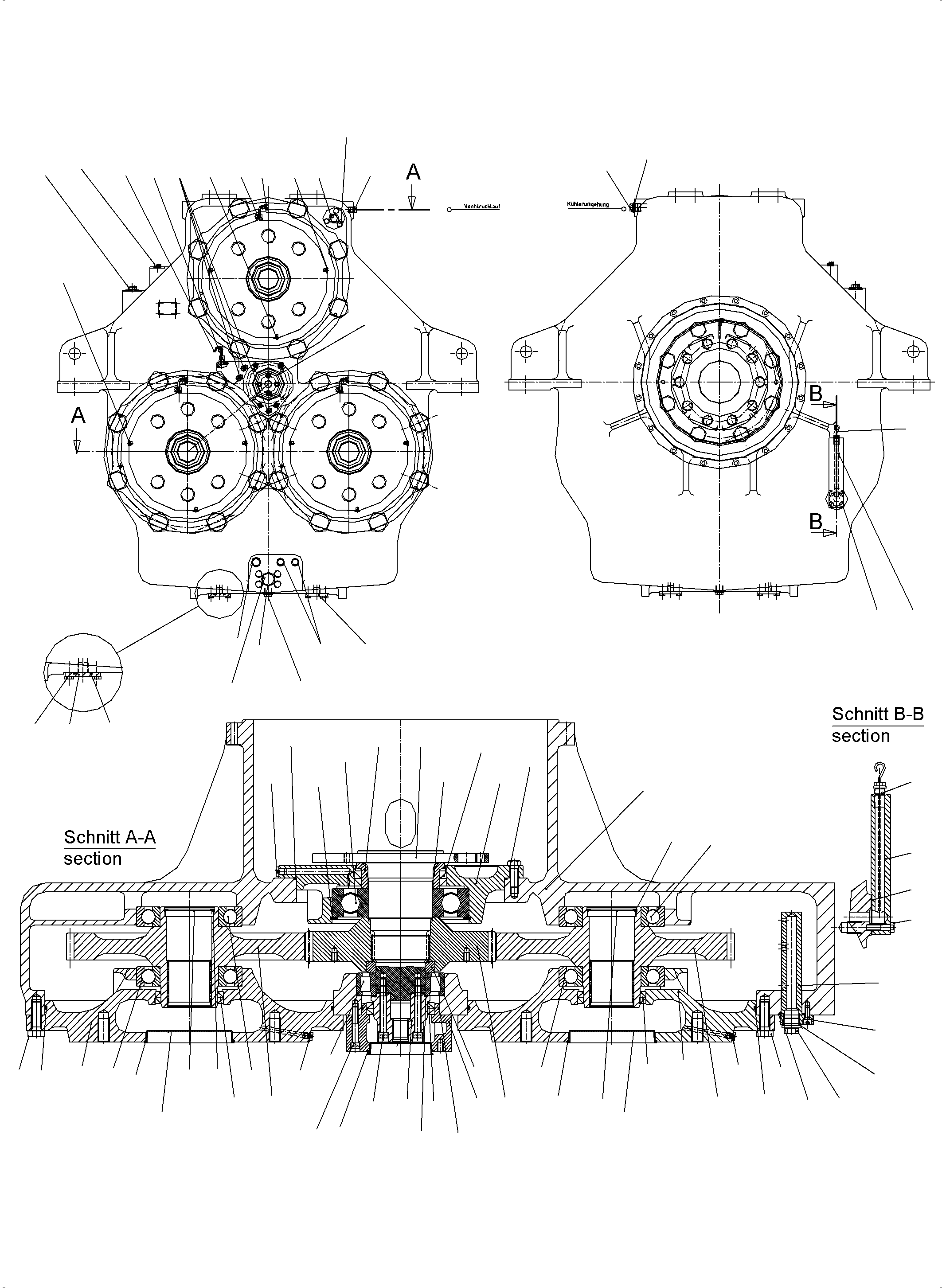 Komatsu parts book diagram for PC3000-6 S/N 46213: PUMP DISTRIBUTOR GEAR