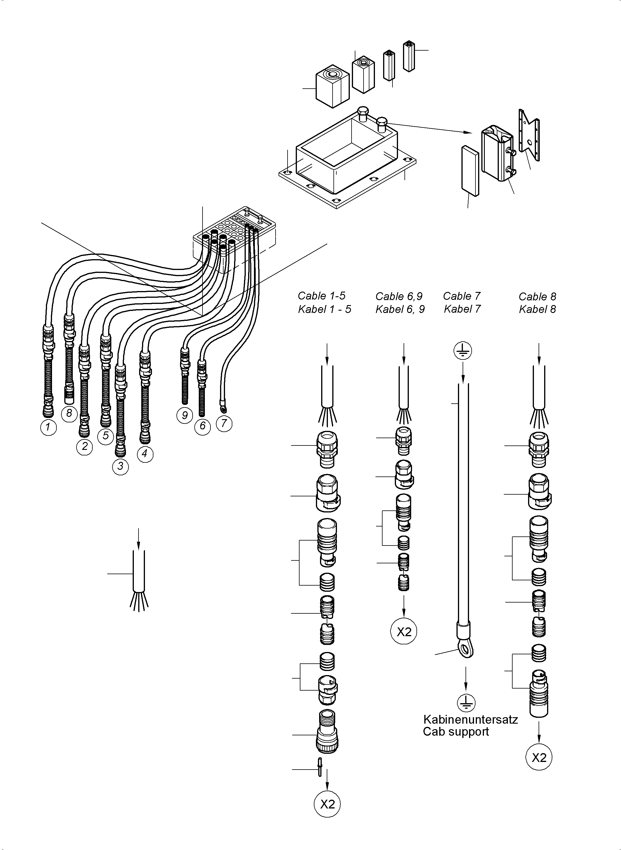 Komatsu parts book diagram for PC3000-6 S/N 46213: OPERATOR'S STAND