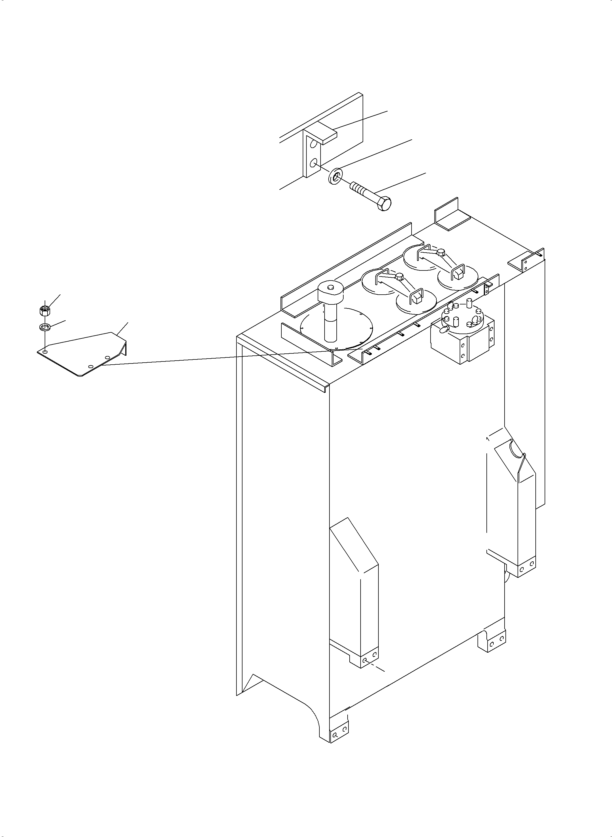 Komatsu parts book diagram for PC3000-6 S/N 46213: MAIN OIL TANK