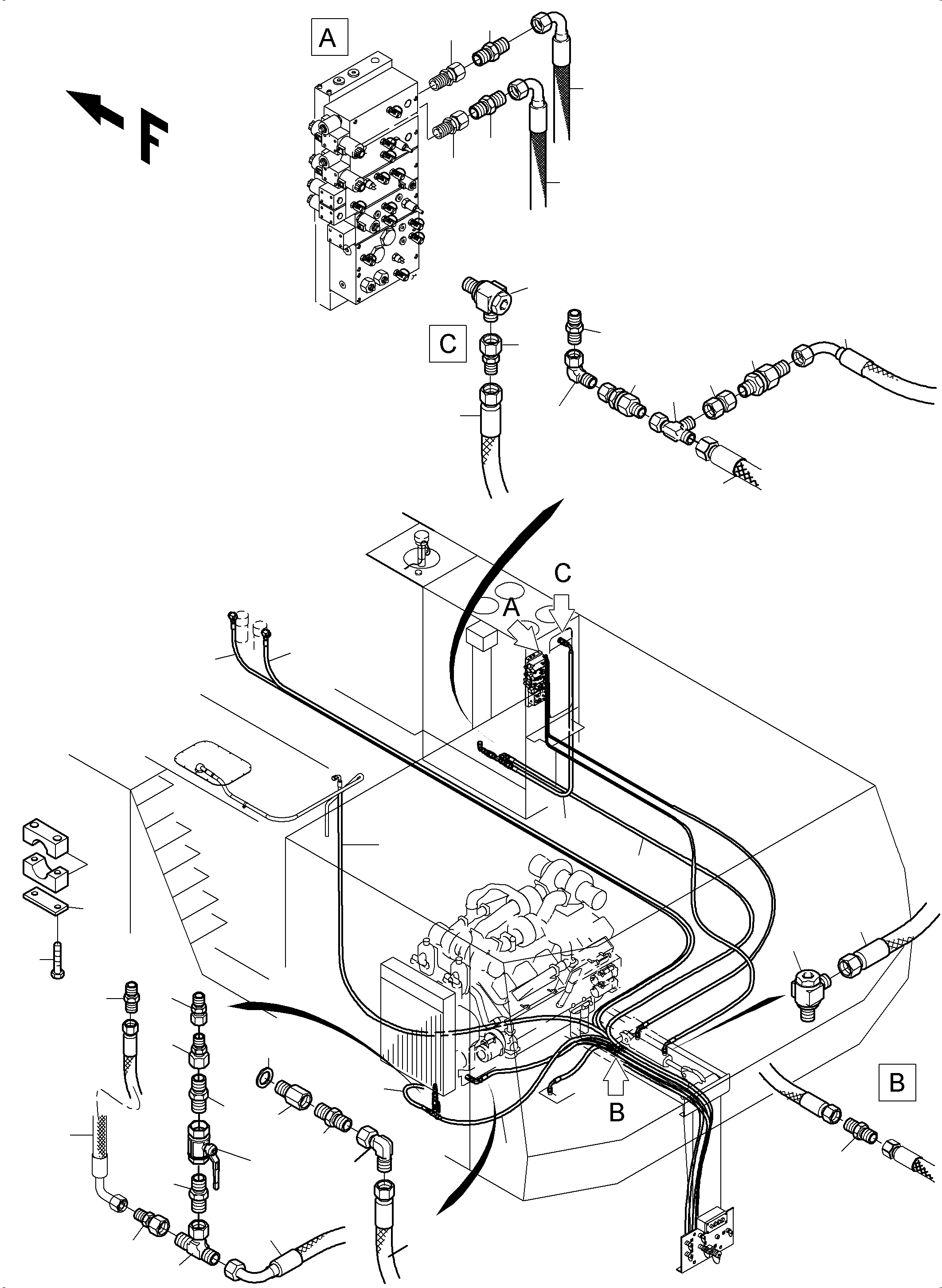 Komatsu parts book diagram for PC3000-6 S/N 46213: REFUELING EQUIPMENT