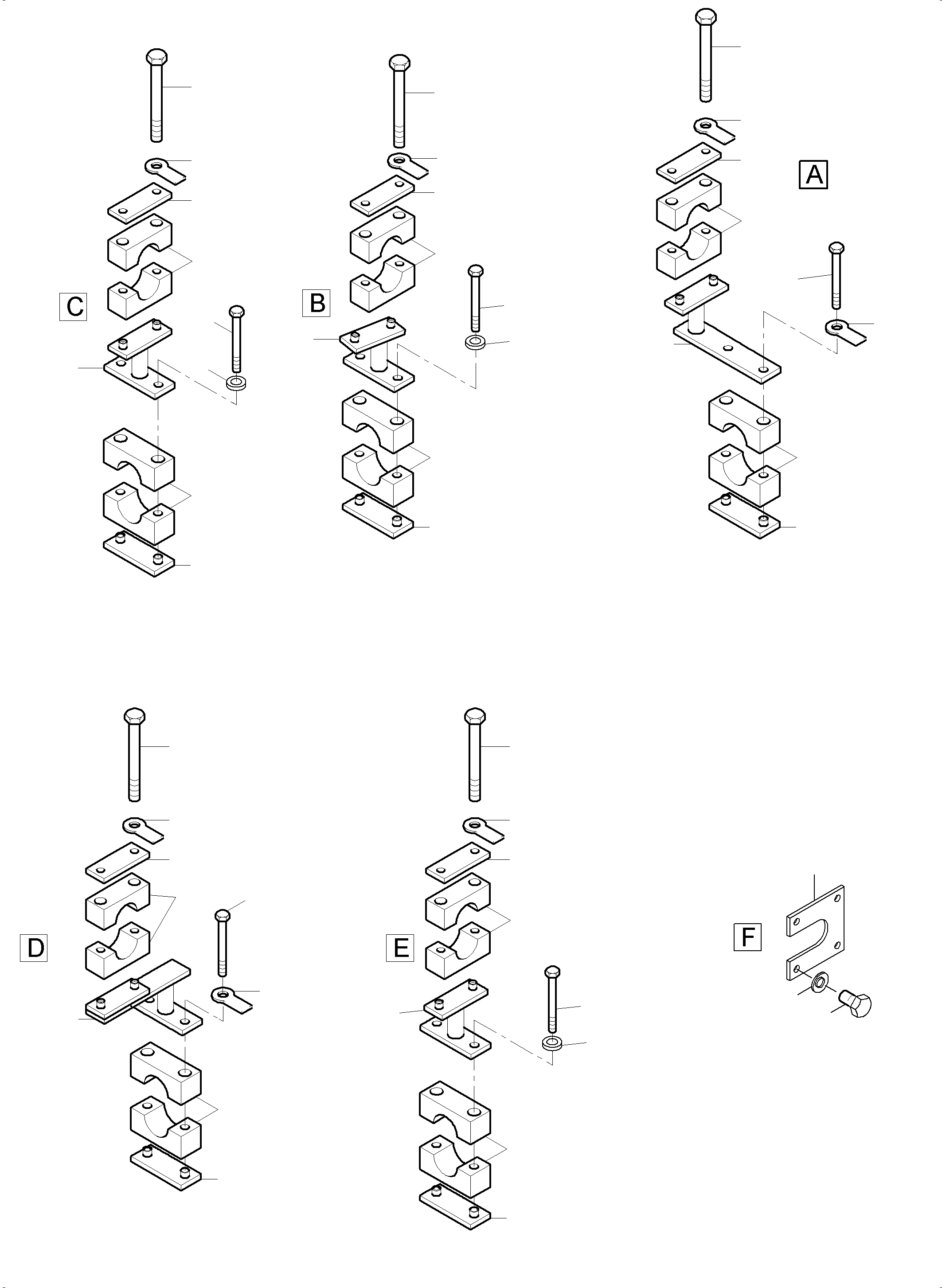 Komatsu parts book diagram for PC3000-6 S/N 46213: LADDER - BULLCLAM BUCKET BOOM 6M
