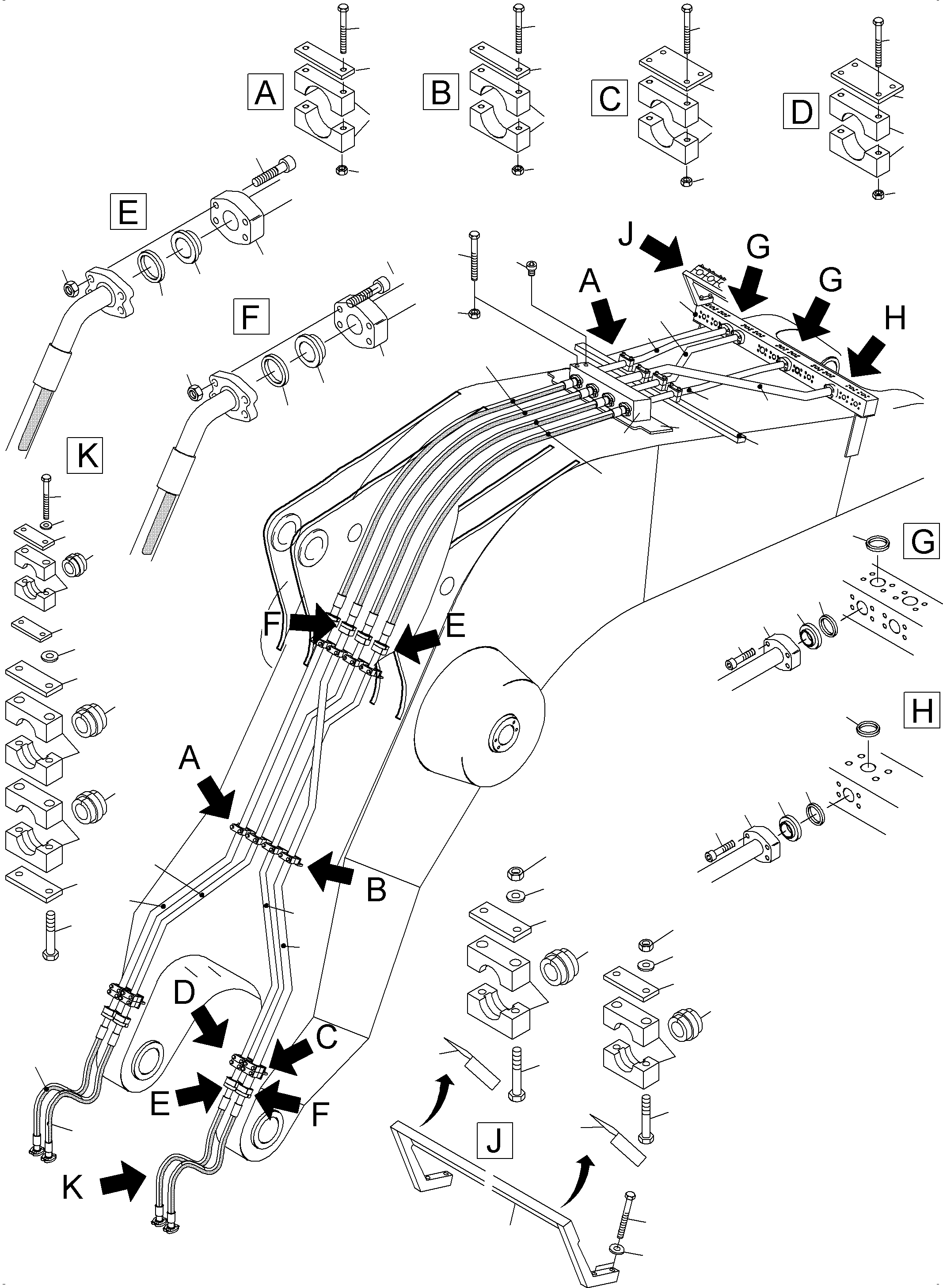 Excavators Mining Komatsu / PC3000-6 S/N 46217(G46217) / Backhoe Boom 8.6m(485-4011f : 485-4011f)