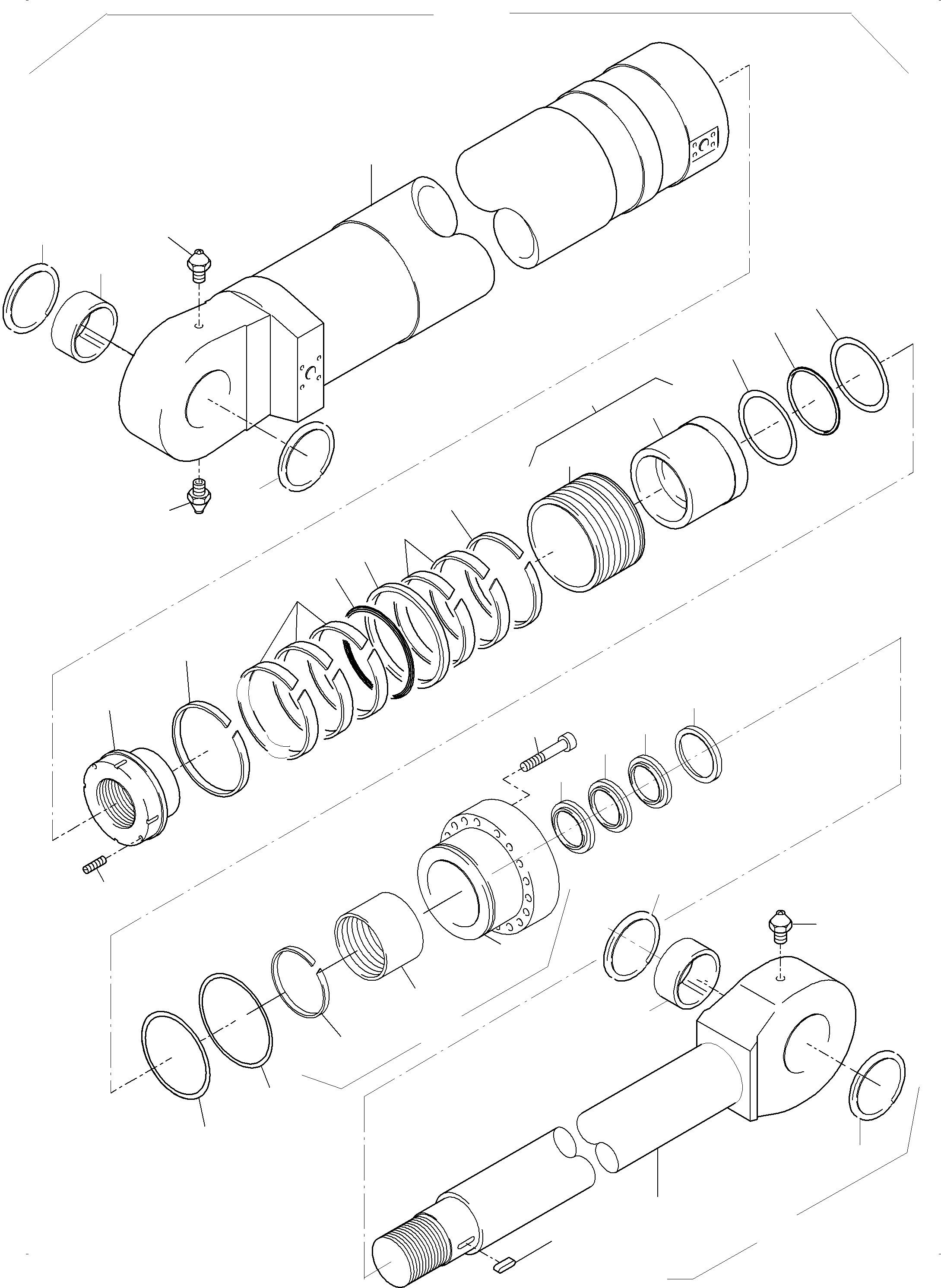 Excavators Mining Komatsu / PC3000-6 S/N 46221(G46221) / Hydraulic Cylinder(485-4084 : 485-4084)