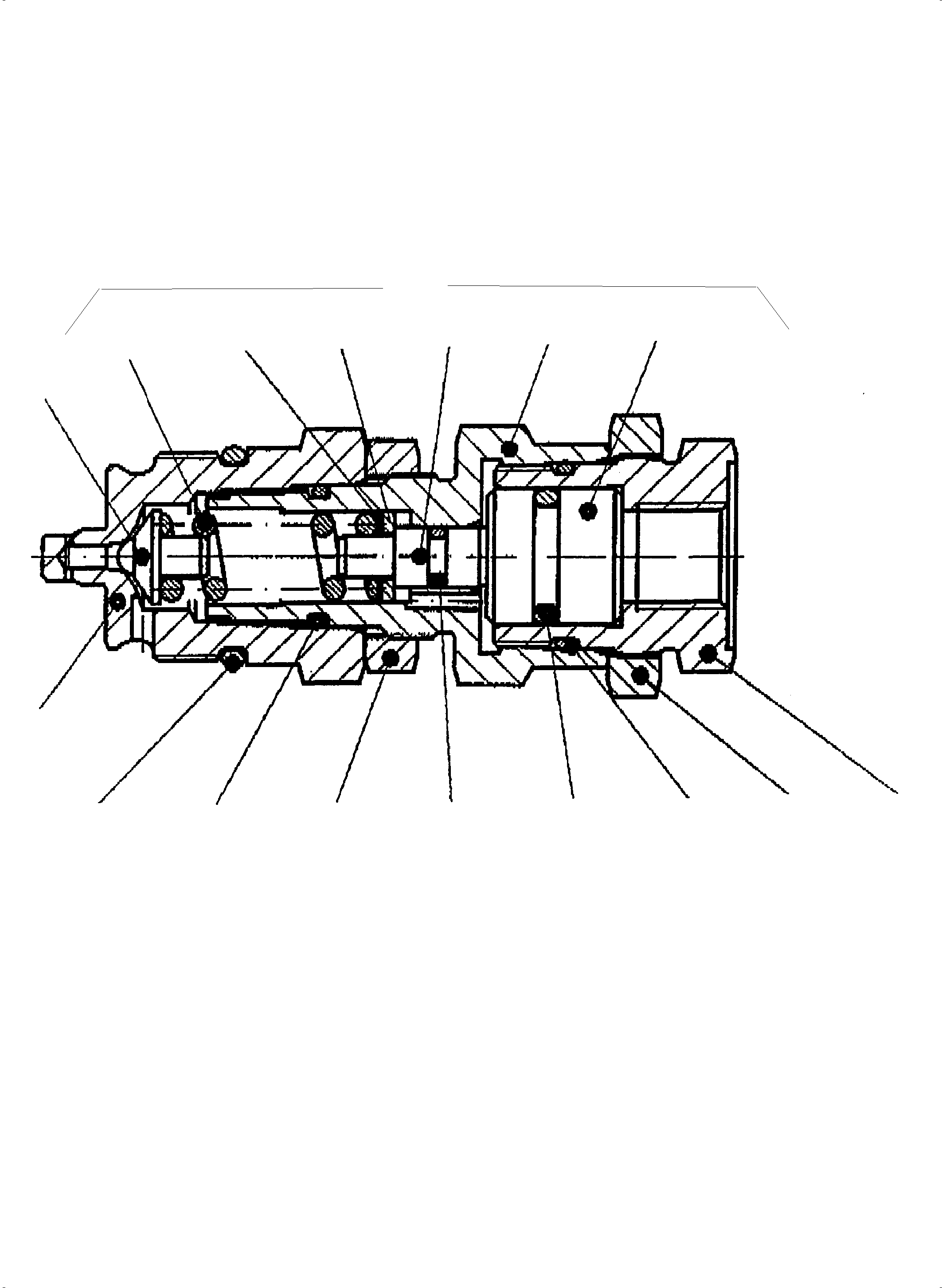 Komatsu parts book diagram for PC3000-6 S/N 46224: PRESSURE SEQUENCE STAGE