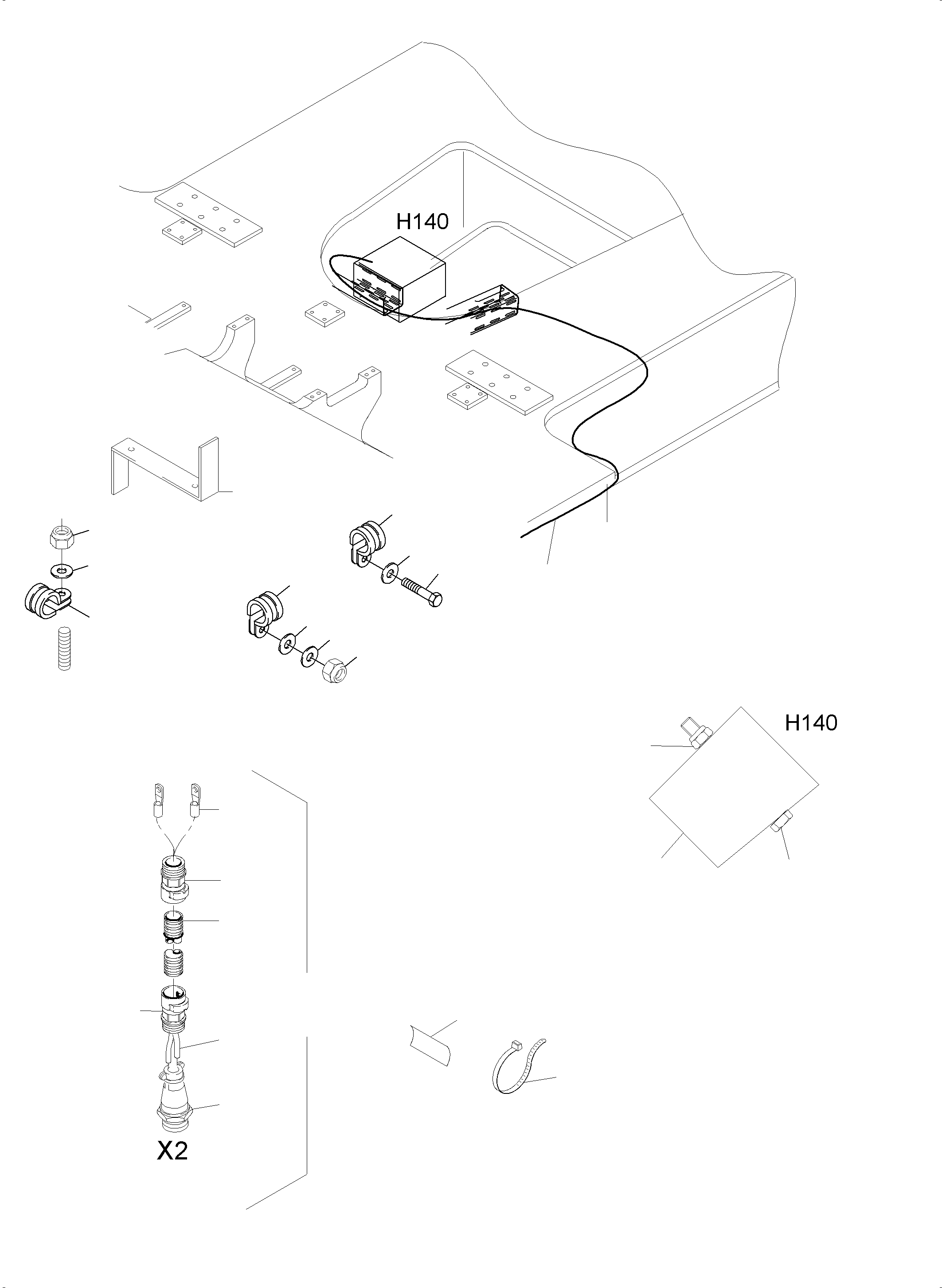 Komatsu parts book diagram for PC3000-6E S/N 46231: MOVEMENT SIGNAL ARR.