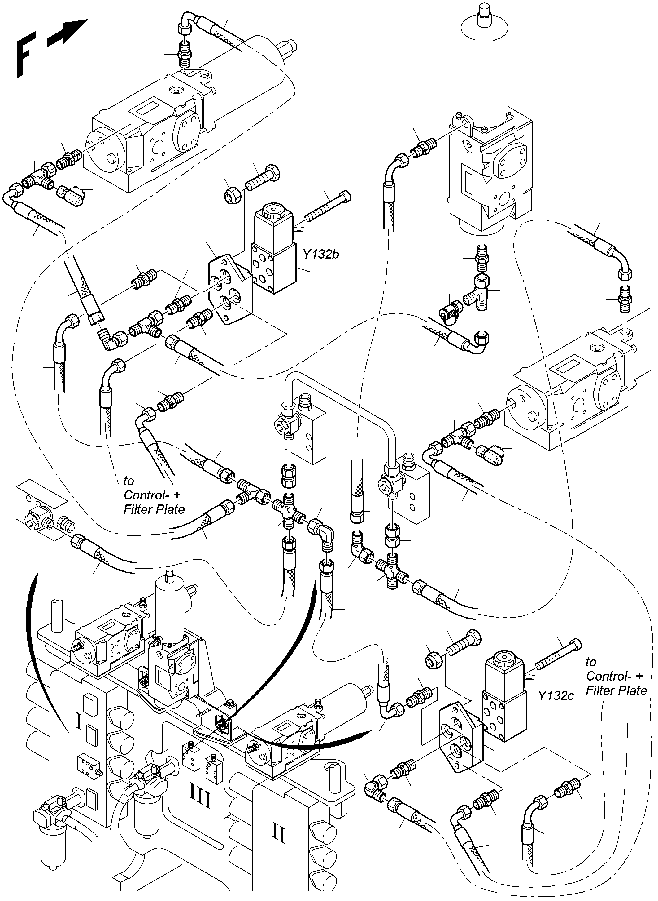 Komatsu parts book diagram for PC3000-6E S/N 46231: FLOAT POSITION