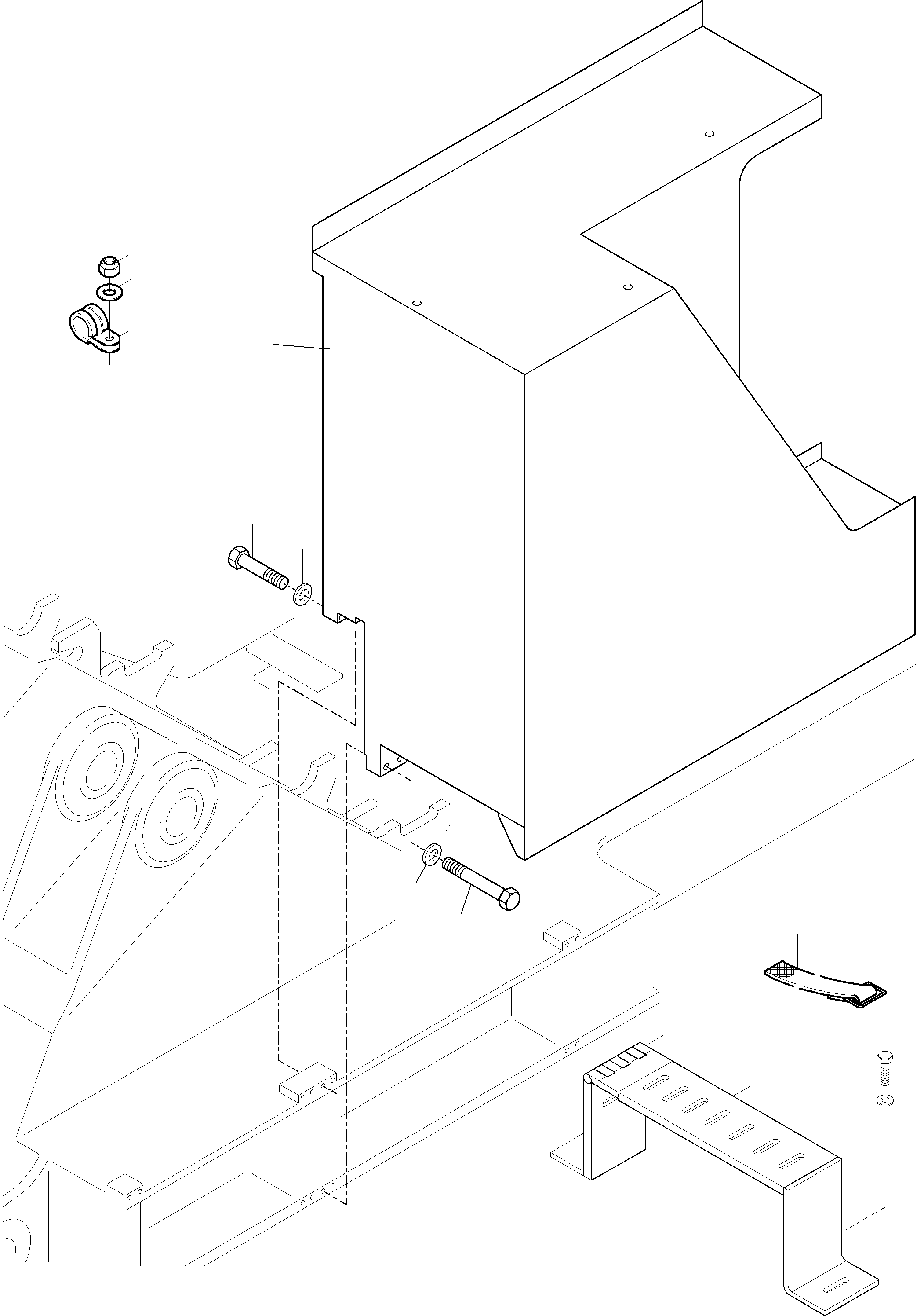 Komatsu parts book diagram for PC3000-6E S/N 46231: SWITCH CABINET, MOUNTING