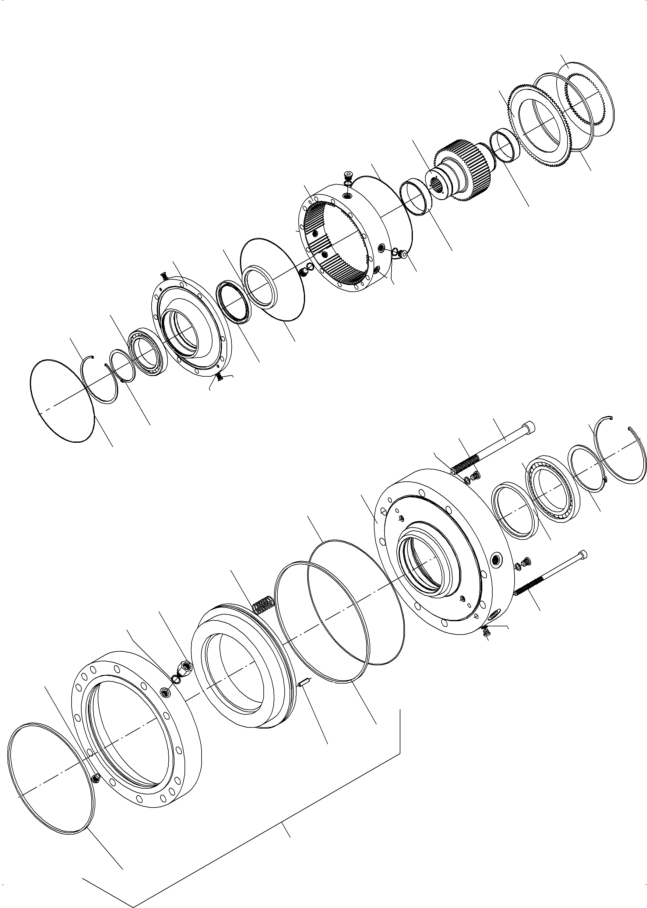 Komatsu parts book diagram for PC3000-6E S/N 46231: SLEW GEAR