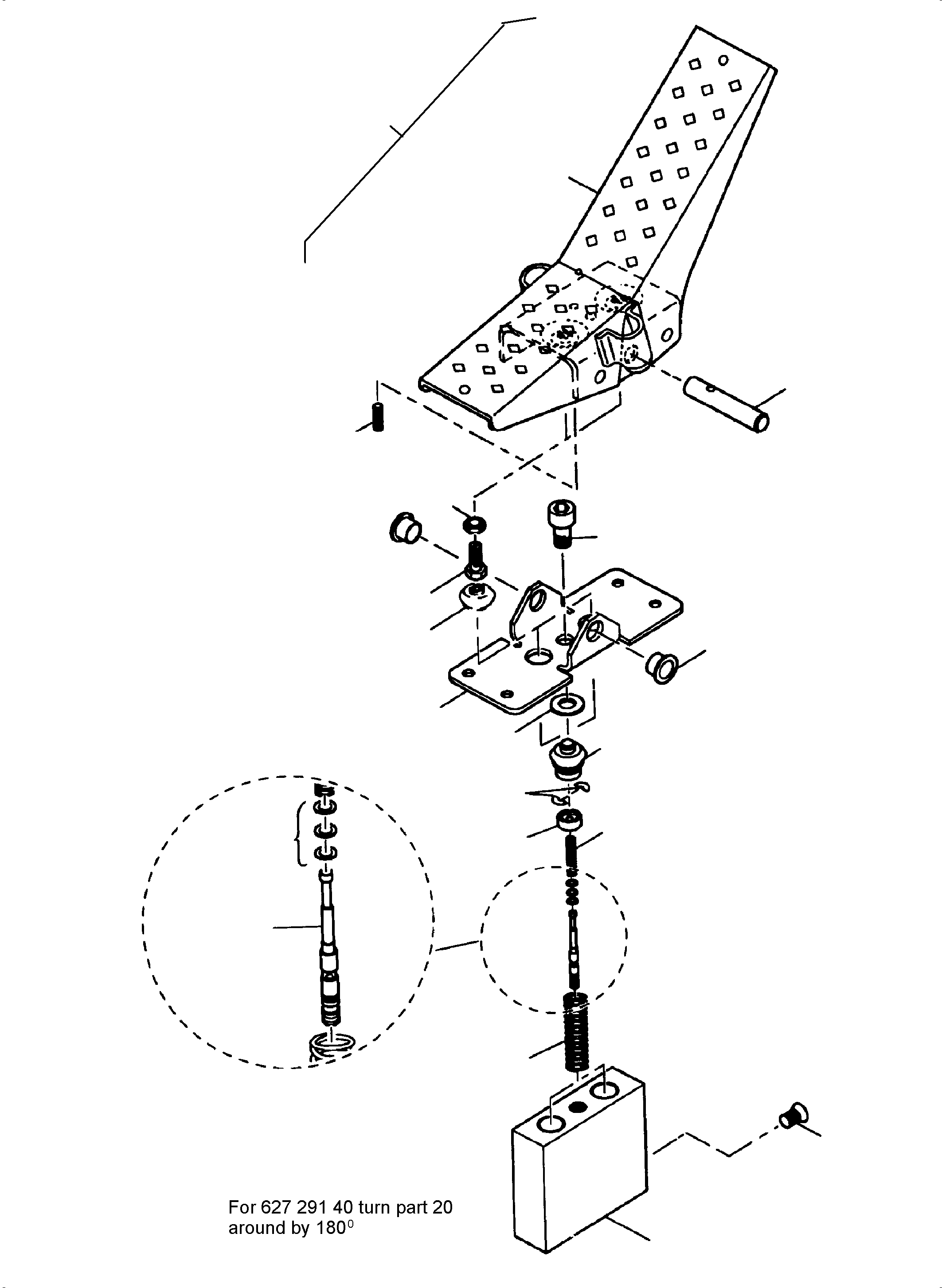 Komatsu parts book diagram for PC3000-6 S/N 46247: PILOT OIL UNIT
