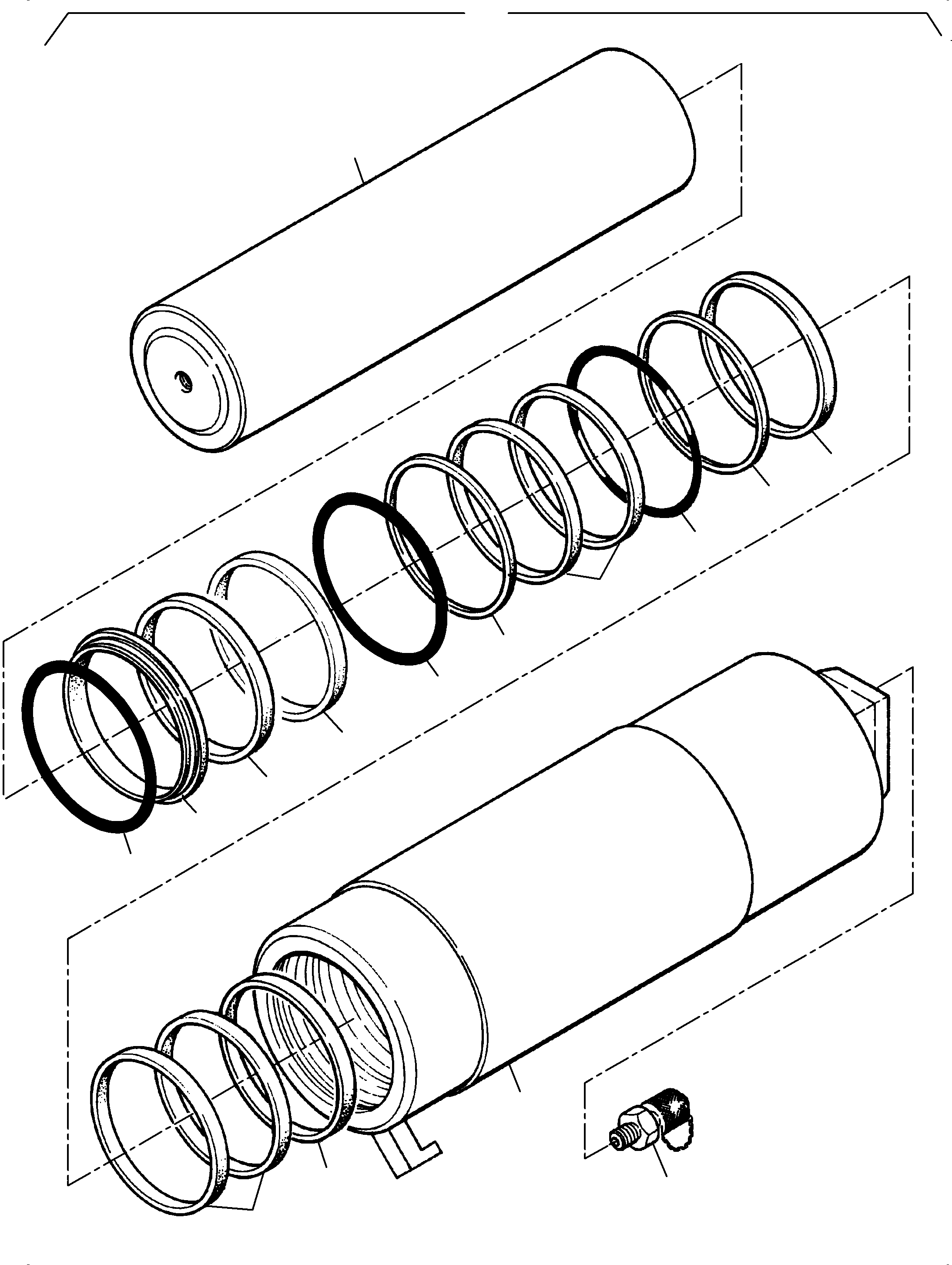 Komatsu parts book diagram for PC3000-6 S/N 46247: HYDRAULIC TENSIONER