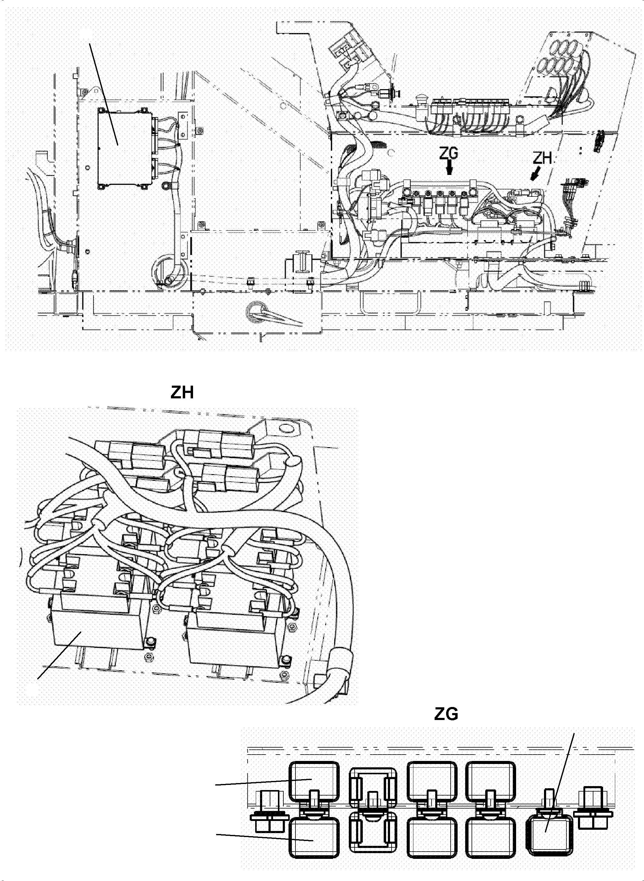 Komatsu parts book diagram for PC3000-6 S/N 46247: OPERATION PANEL  NT