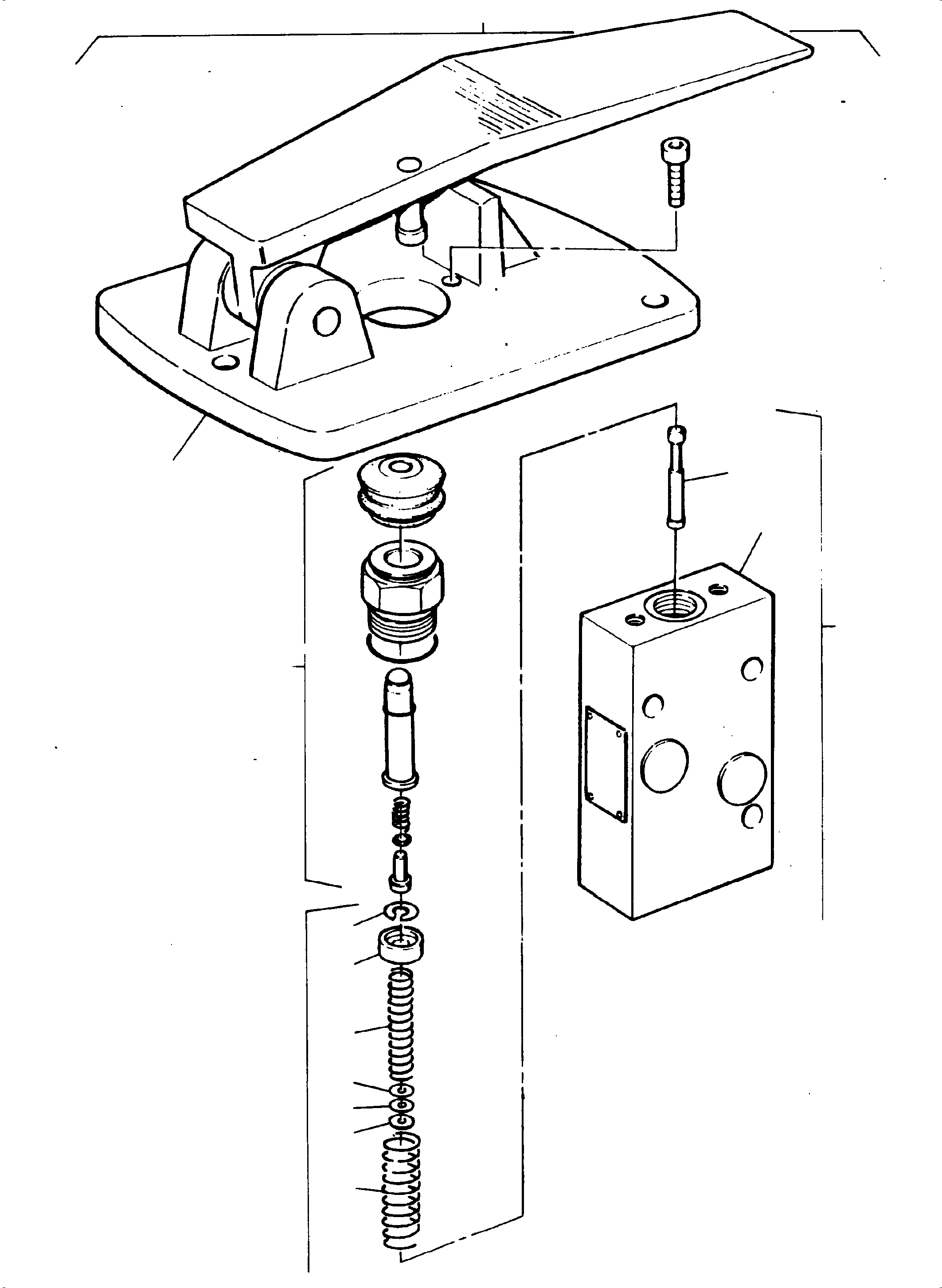 Komatsu parts book diagram for PC3000-6 S/N 46252: PILOT OIL UNIT