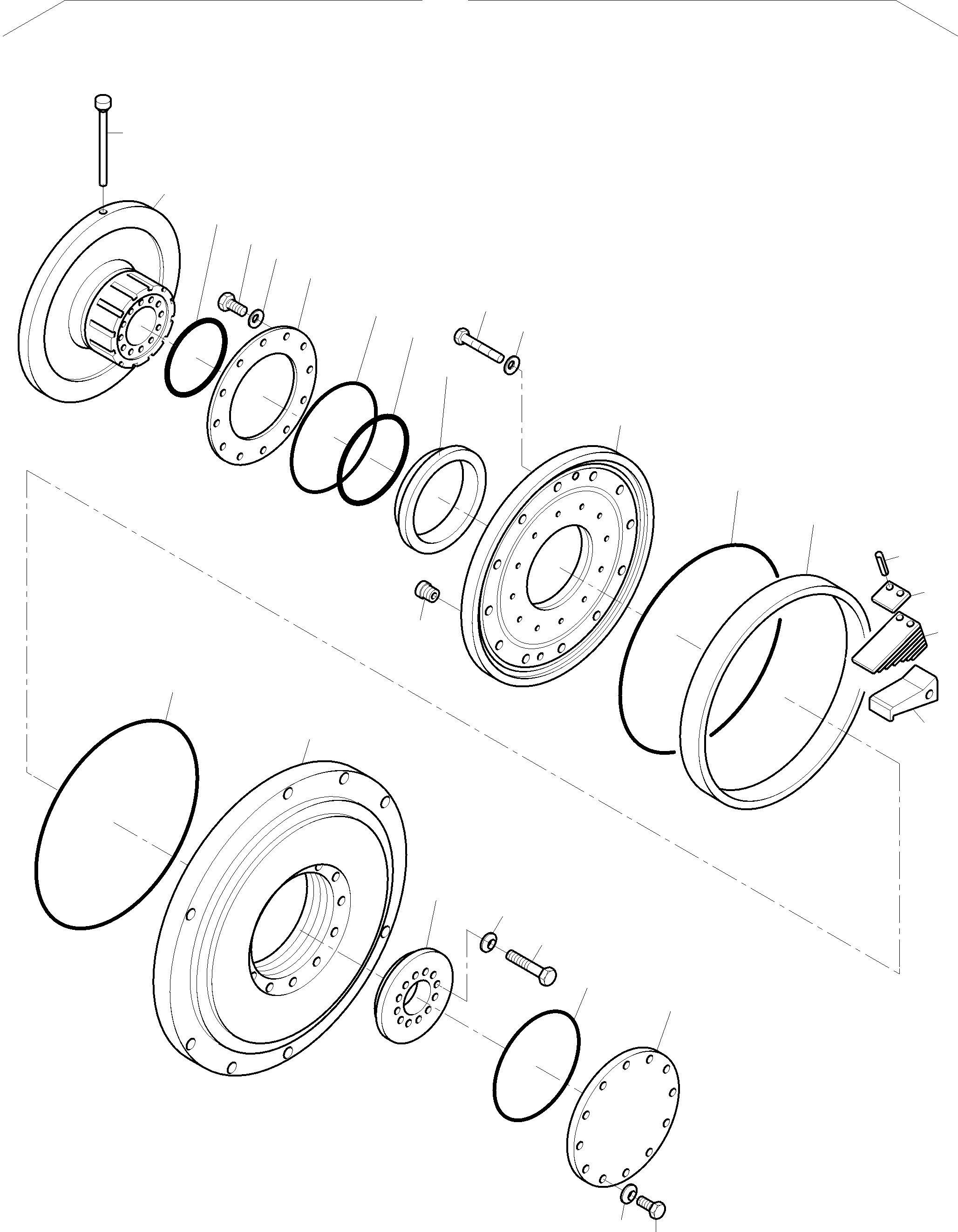 Komatsu parts book diagram for PC3000-6 S/N 46252: COUPLING
