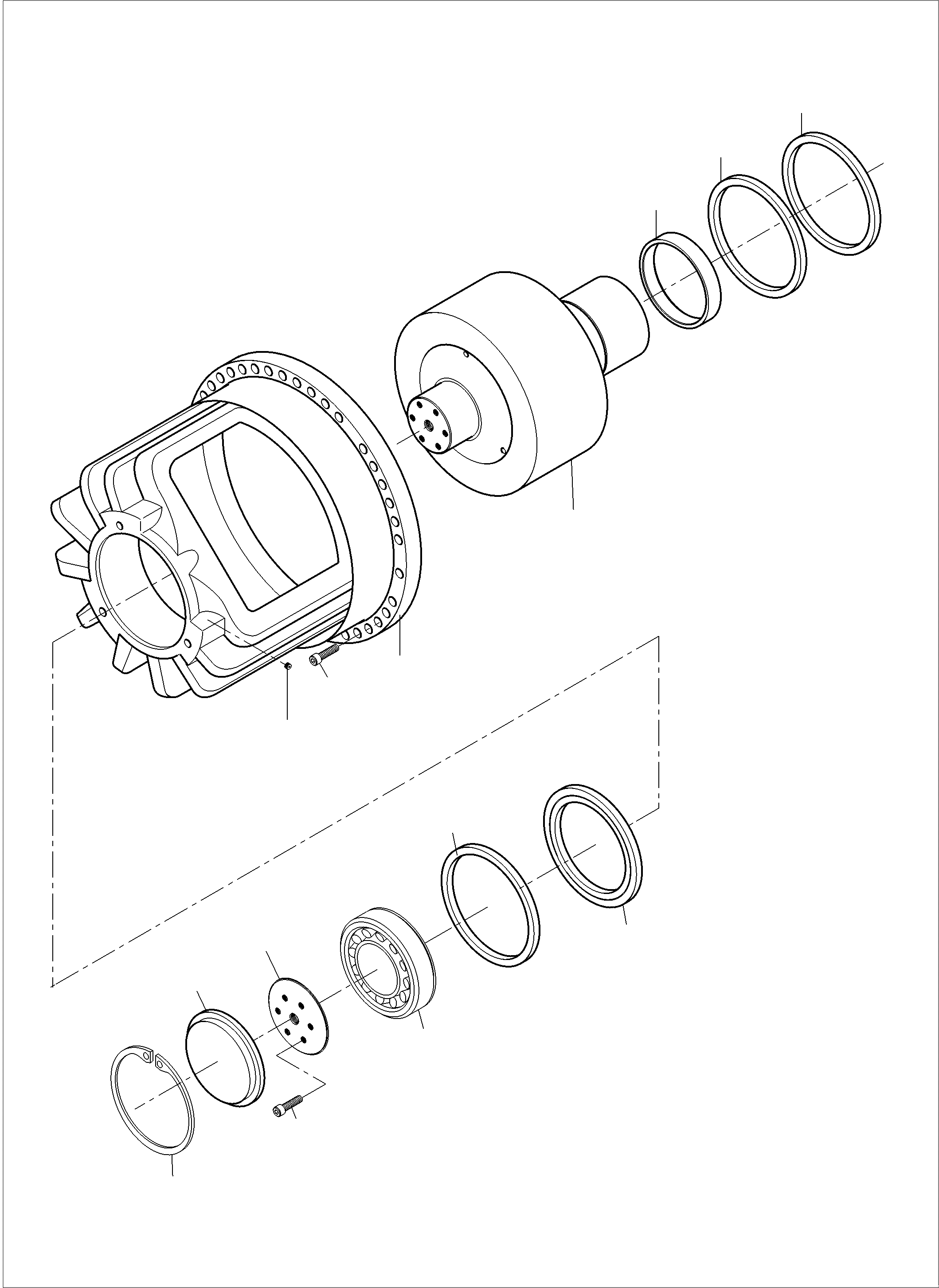 Komatsu parts book diagram for PC3000-6 S/N 46252: SLEW GEAR