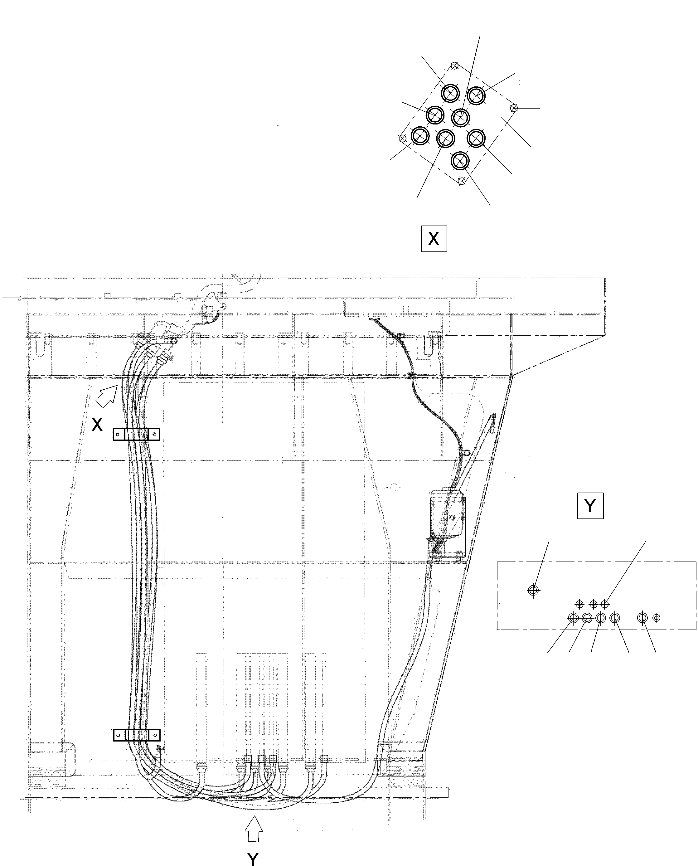 Komatsu parts book diagram for PC3000-6 S/N 46252: OPERATOR'S STAND