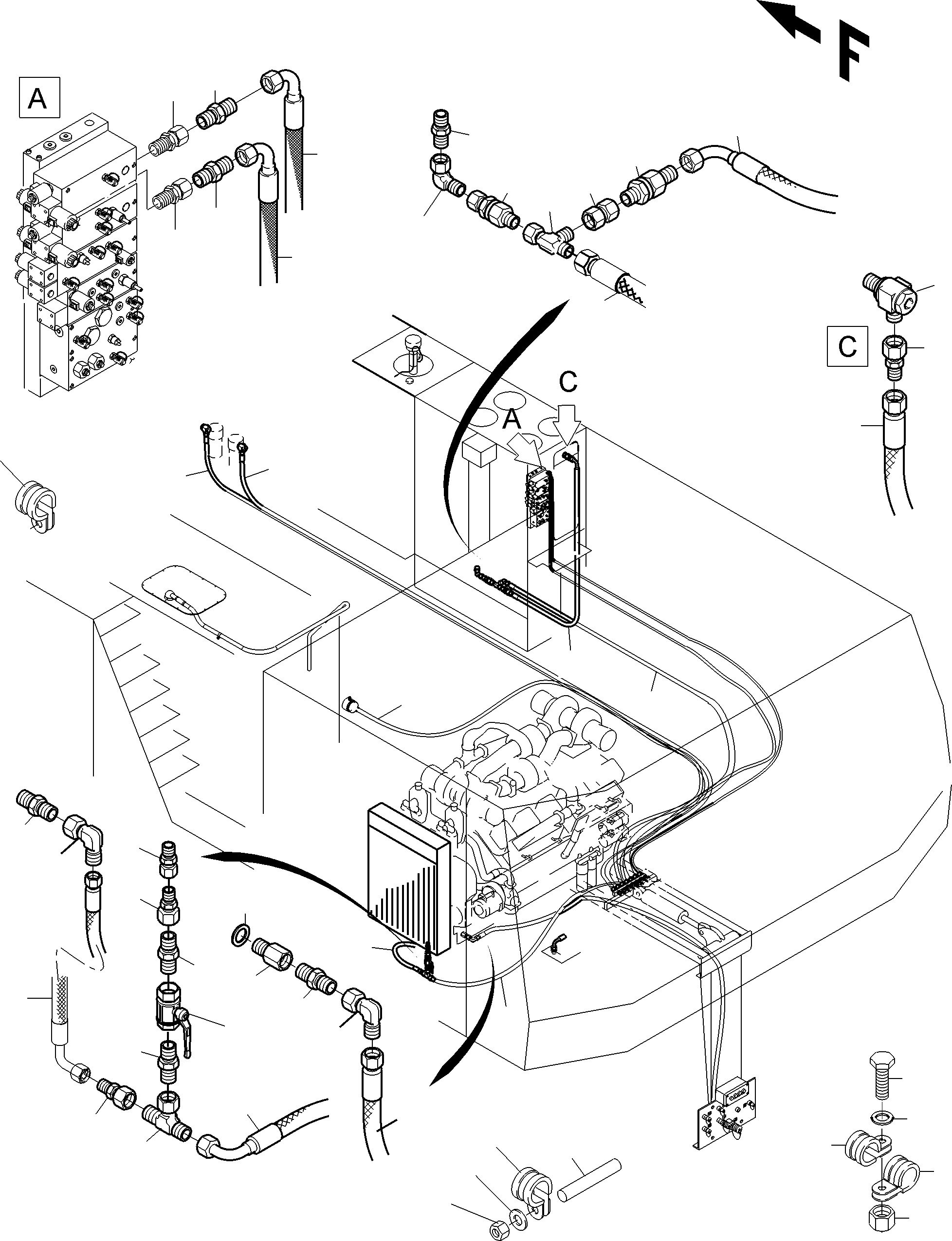 Komatsu parts book diagram for PC3000-6 S/N 46252: REFUELING EQUIPMENT