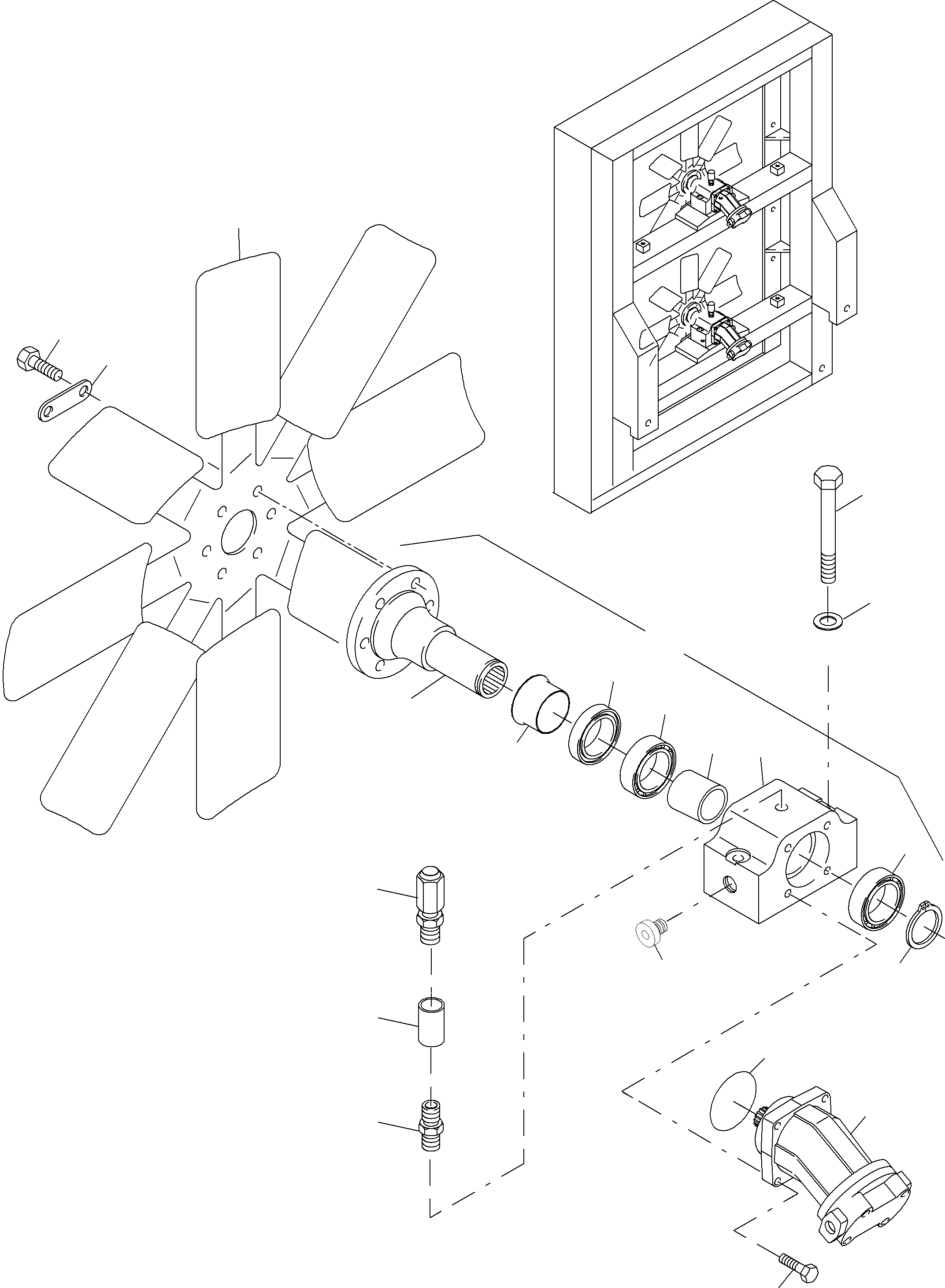 Excavators Mining Komatsu / PC4000-6 S/N 58102(G58102) / Oil Cooler Fan Drive(355-1814b : 355-1814b)