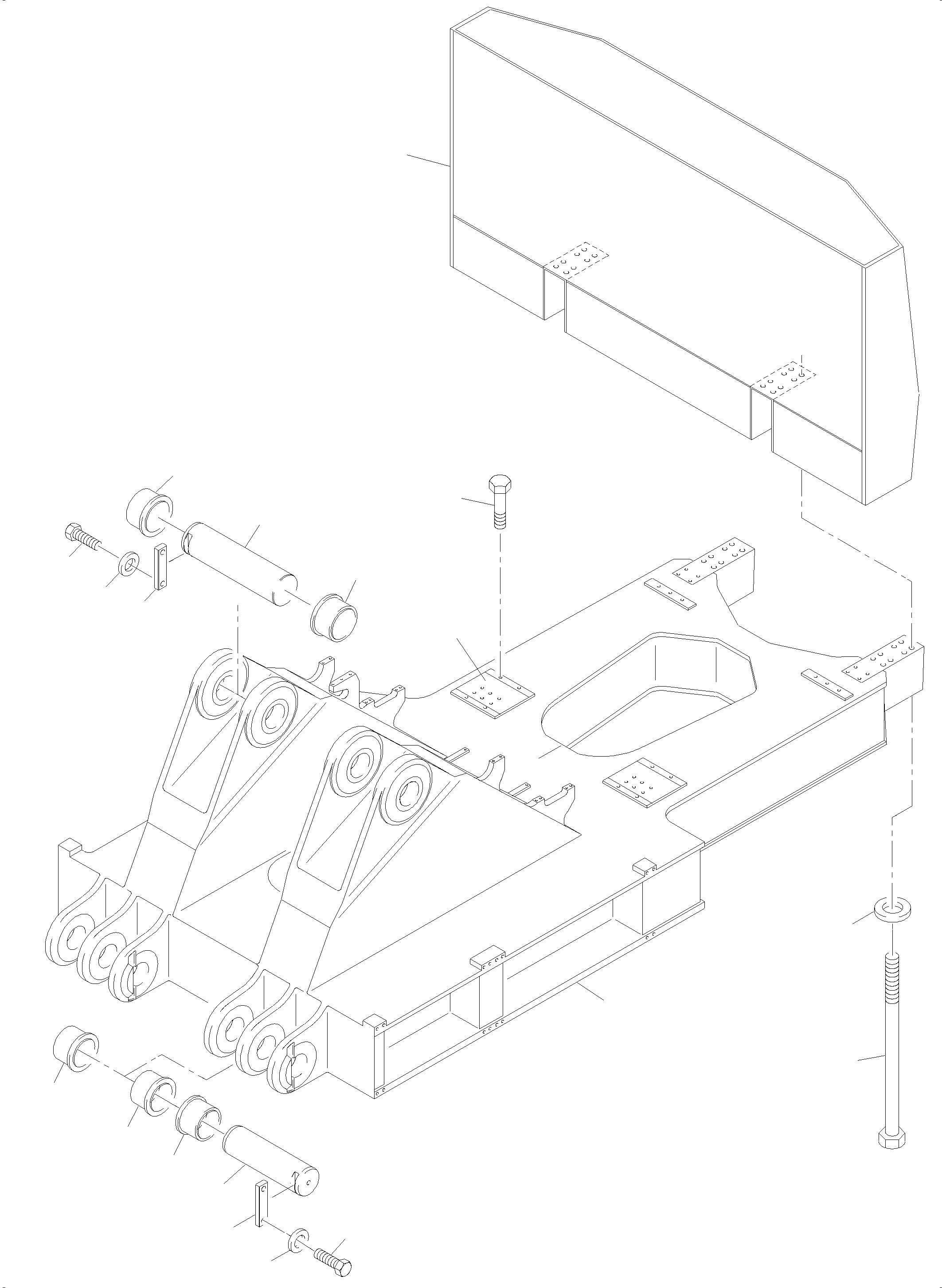 Excavators Mining Komatsu / PC4000-6 S/N 58102(G58102) / Pin, boom - Counterwight(355-1015b : 355-1015b)