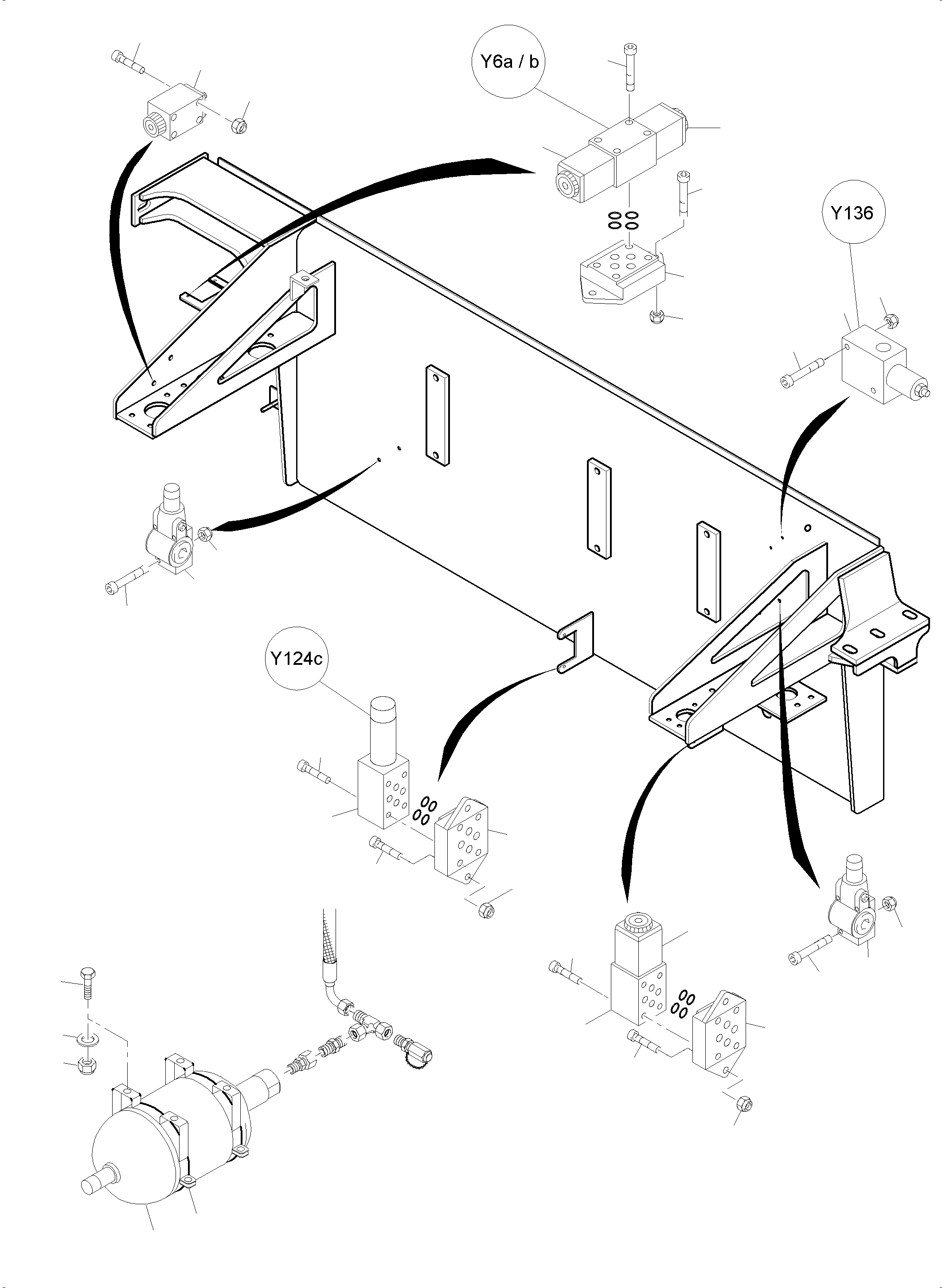 Excavators Mining Komatsu / PC4000-6 S/N 58102(G58102) / Control- and Filter Plate(355-1840k : 355-1840k)