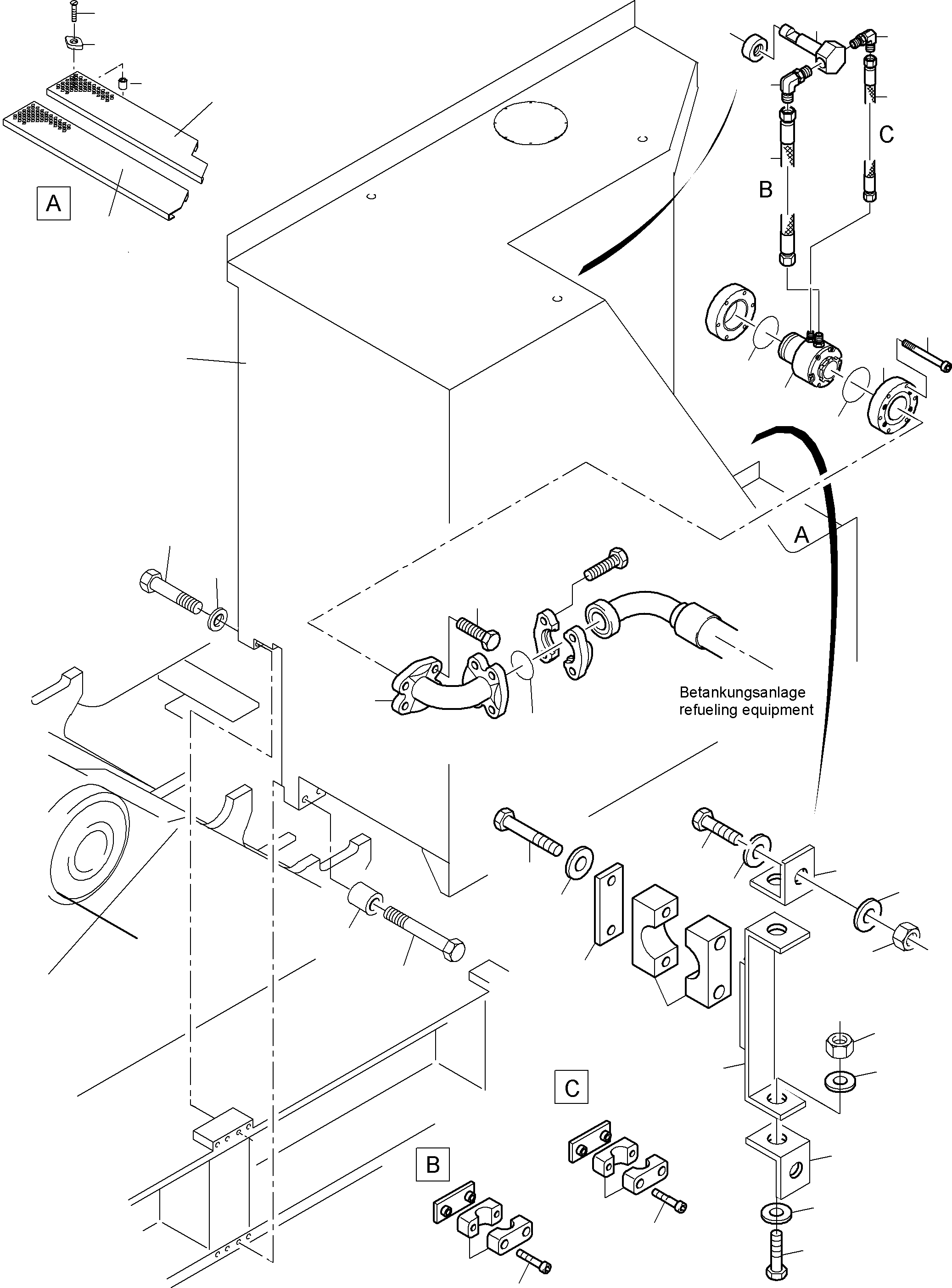 Excavators Mining Komatsu / PC4000-6 S/N 58102(G58102) / Fuel Tank(355-1280e : 355-1280e)