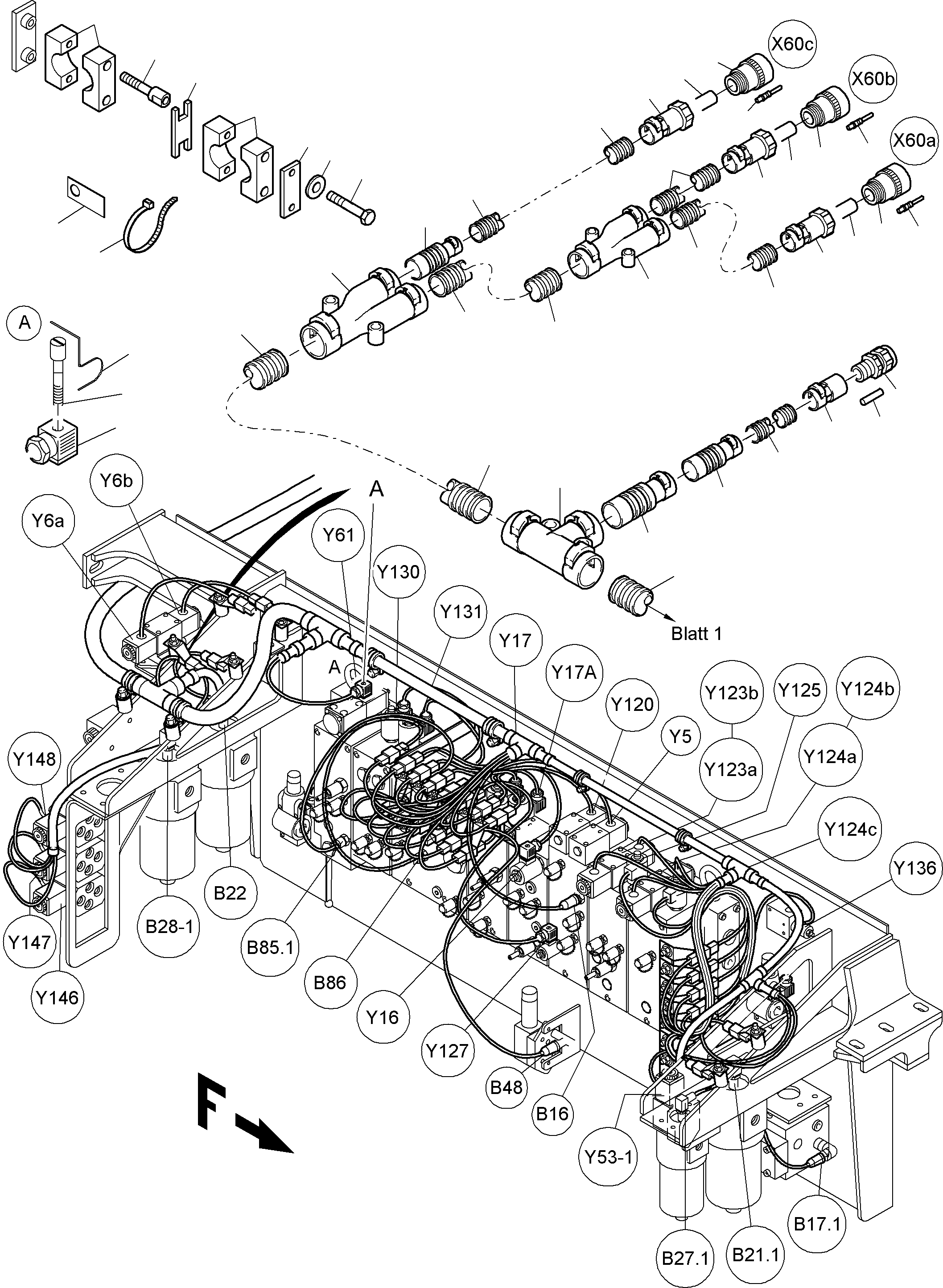 Excavators Mining Komatsu / PC4000-6 S/N 58103(G58103) / Cables - Control- and Filter Plate(355-2183e : 355-2183e)