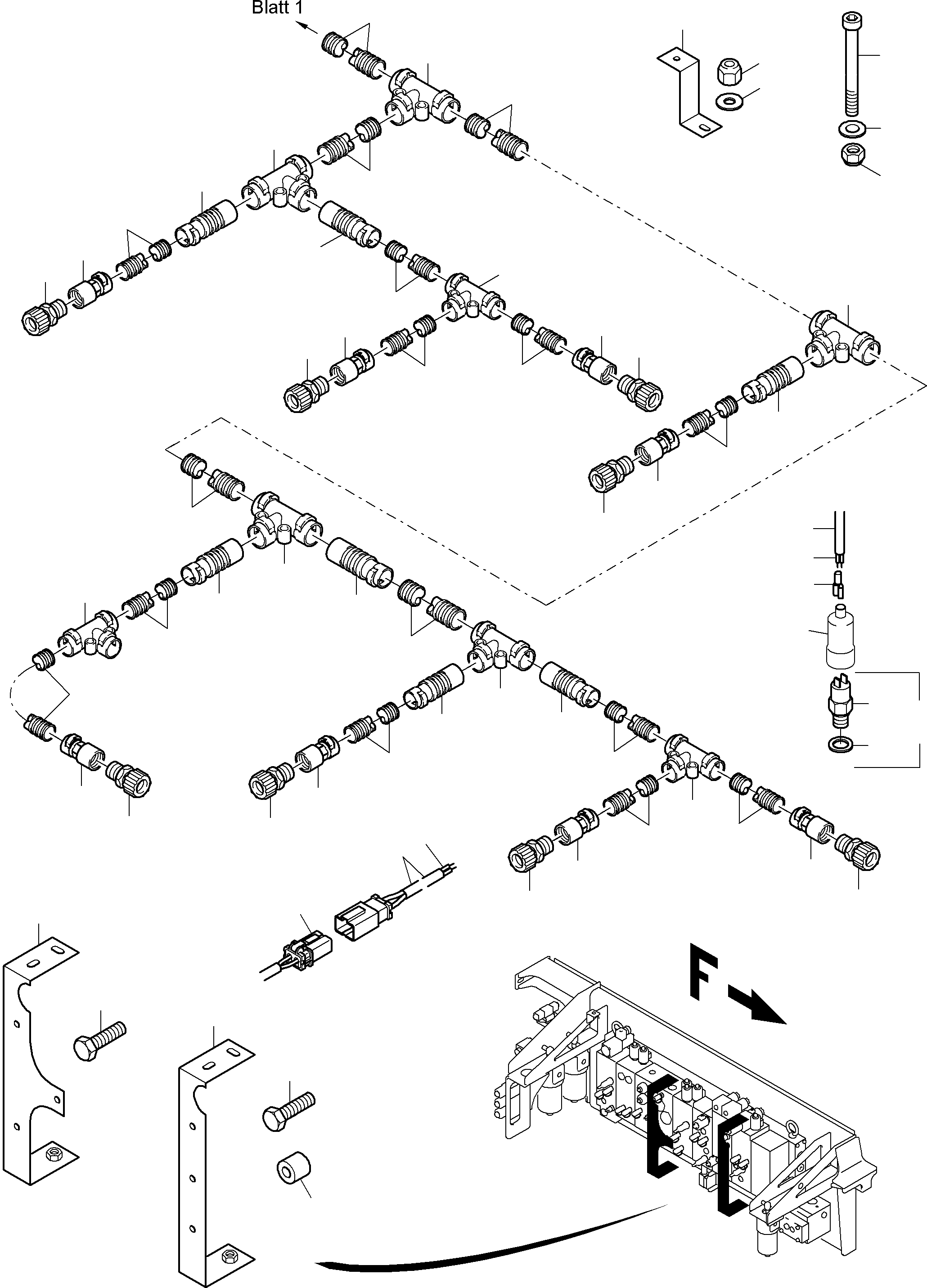 Excavators Mining Komatsu / PC4000-6 S/N 58103(G58103) / Cables - Control- and Filter Plate(355-2183e : 355-2183e)