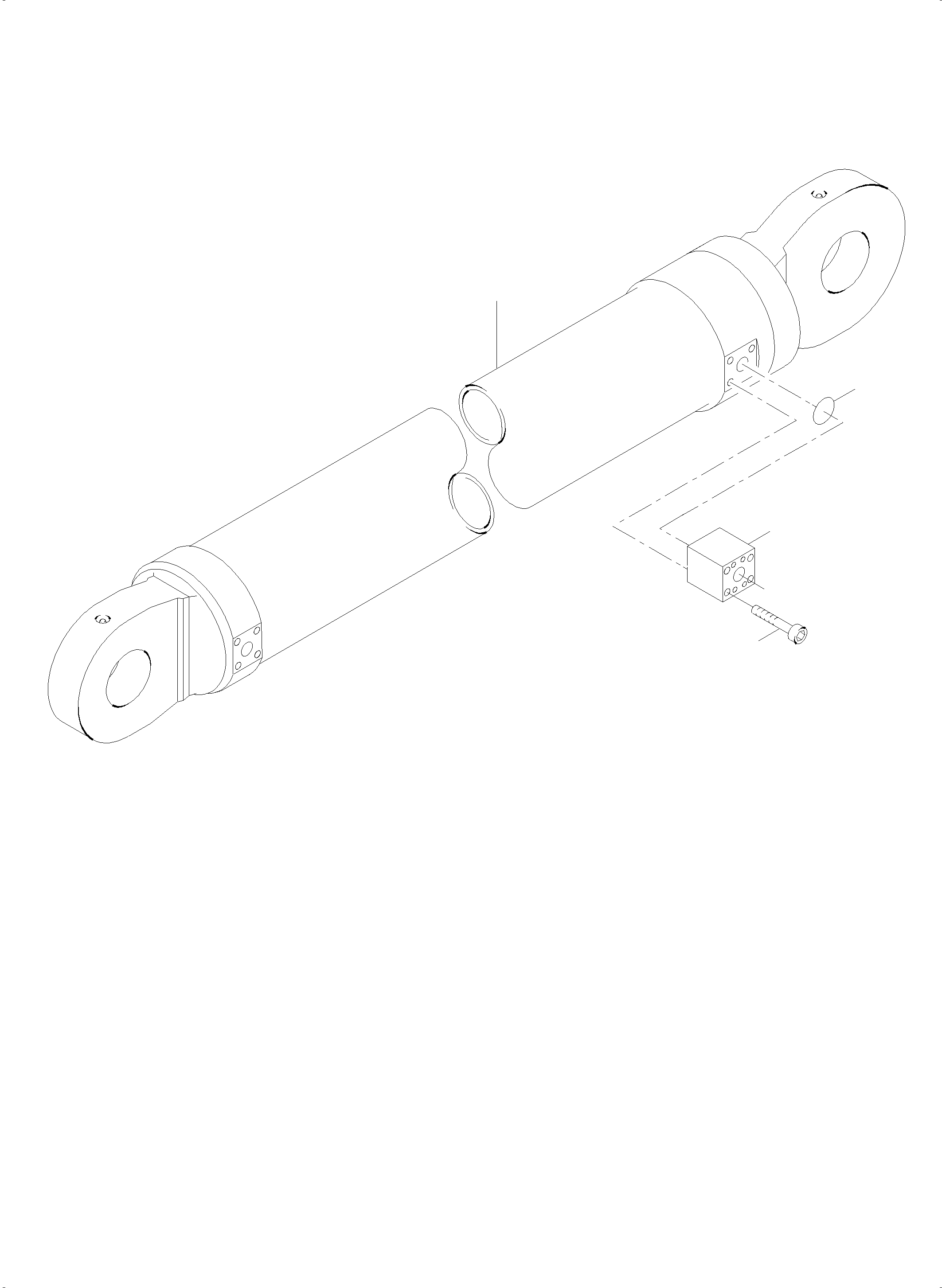Excavators Mining Komatsu / PC4000-6 S/N 58103(G58103) / Connector boom cylinder(355-4035-1 : 355-4035-1)