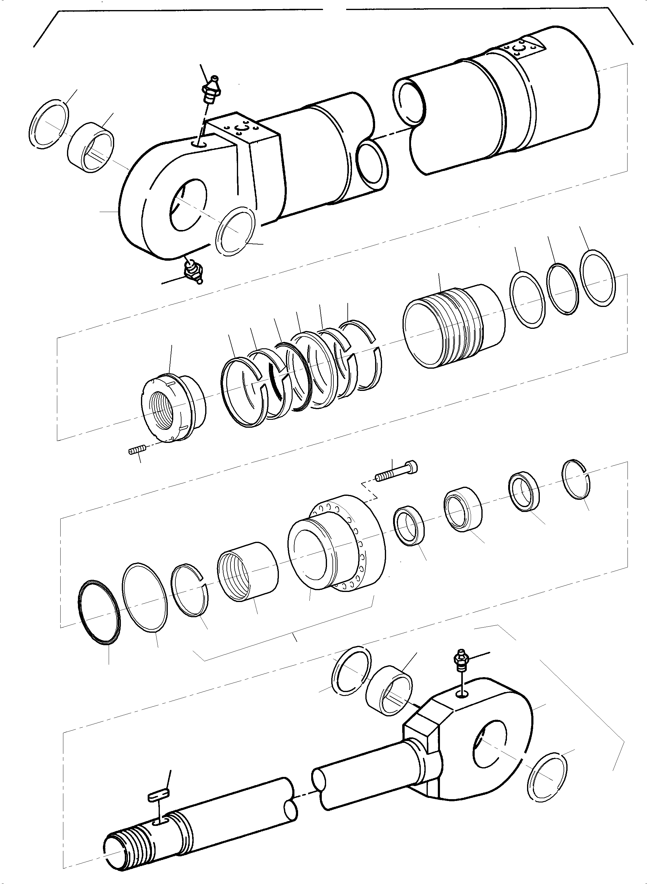 Excavators Mining Komatsu / PC4000-6 S/N 58105(G58105) / Clam Cylinder(355-5075h : 355-5075h)