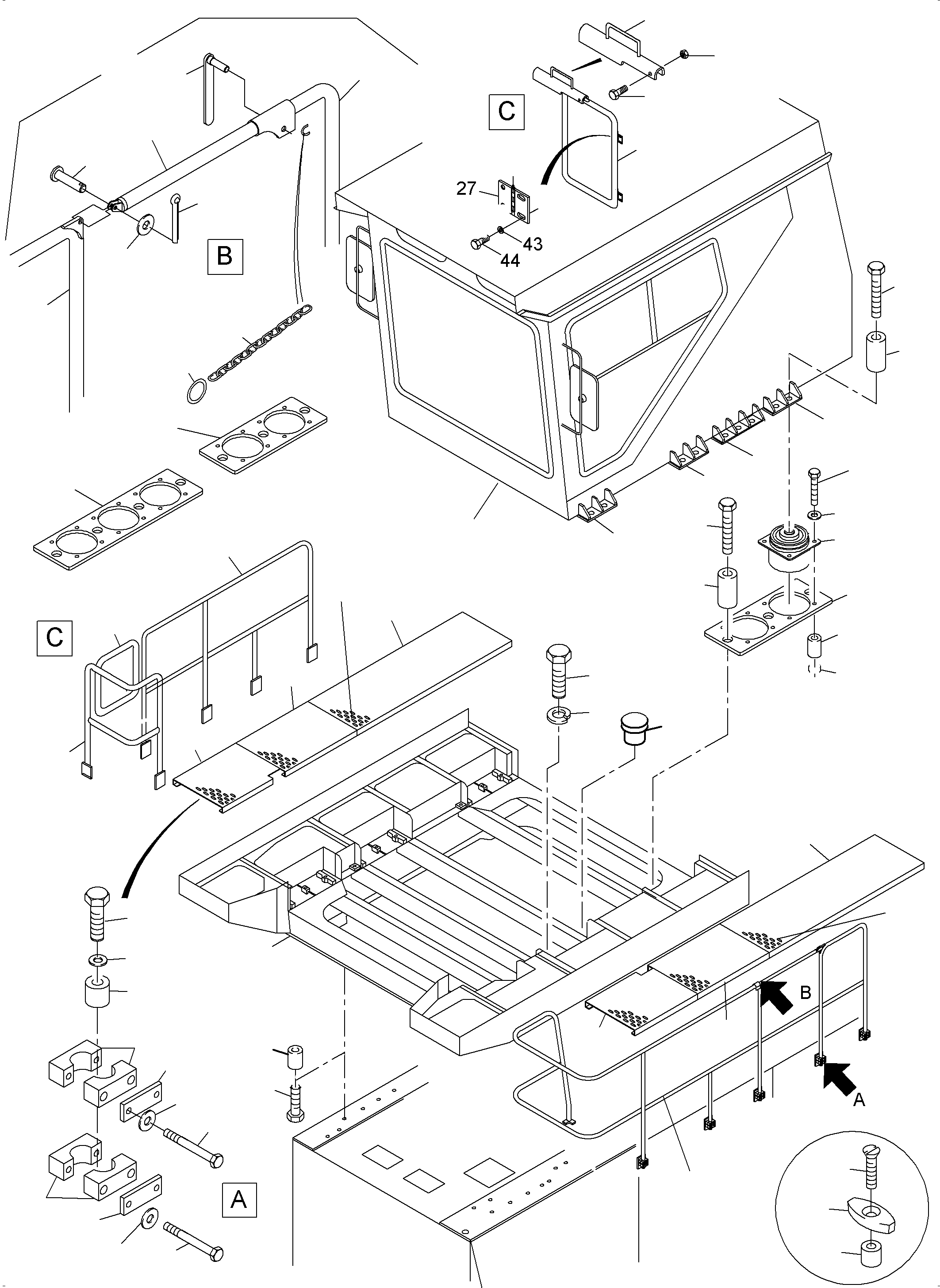 Excavators Mining Komatsu / PC4000-6 S/N 58106(G58106) / Operatorґs cab arr.(356-1905d : 356-1905d)