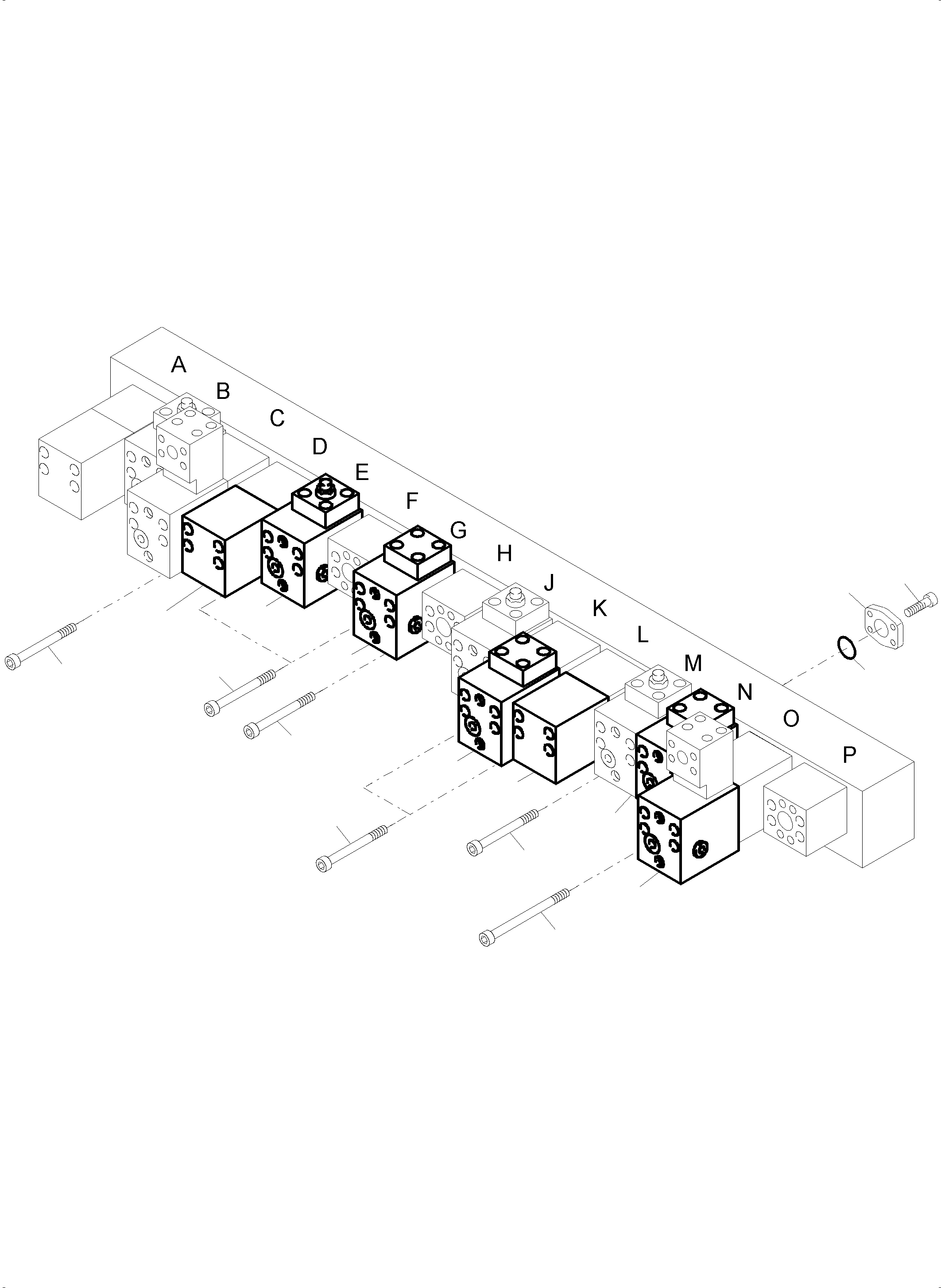 Excavators Mining Komatsu / PC4000-6 S/N 58113(G58113) / Mainfold, Valve and Pipelines BHE(355-1861d : 355-1861d)