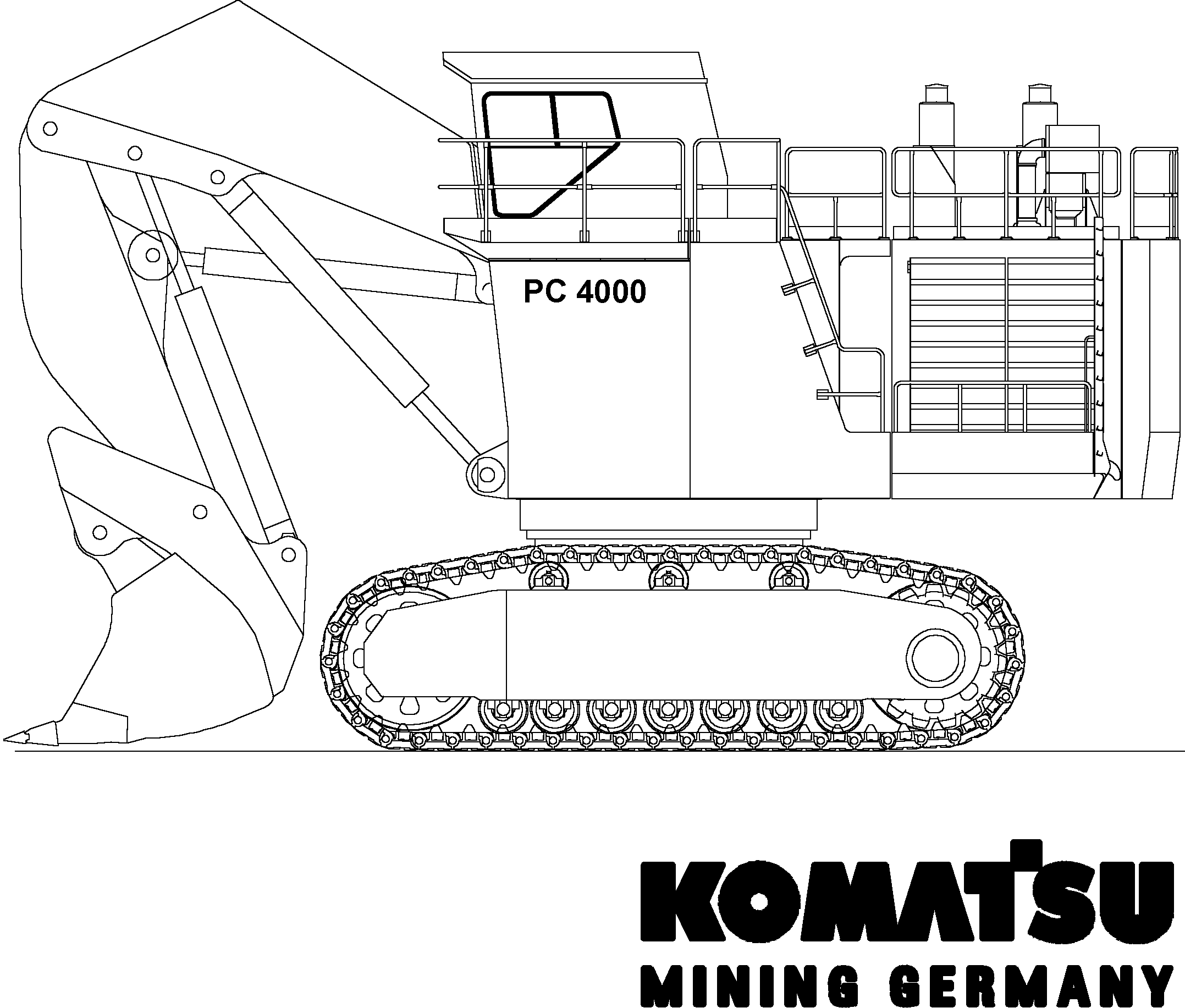 Excavators Mining Komatsu / PC4000-6 S/N 58125(G58125)