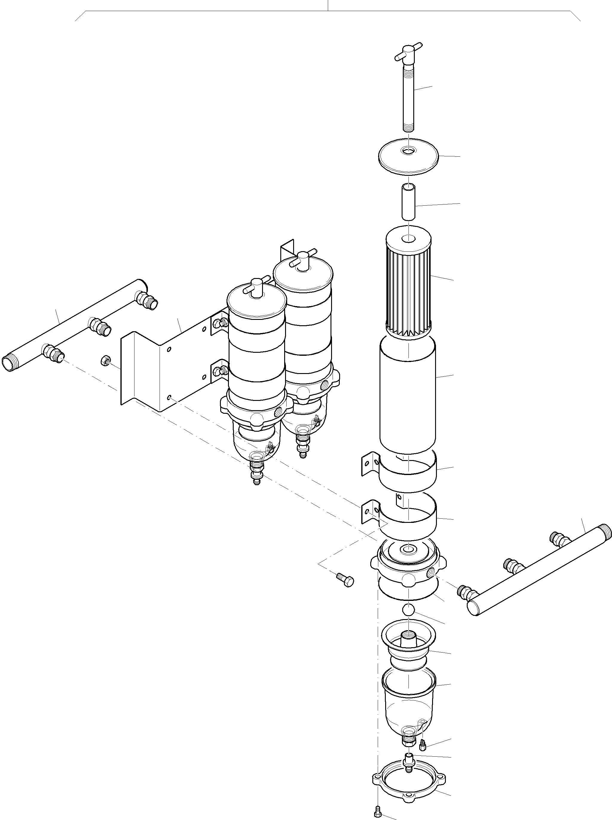 Komatsu parts book diagram for PC4000-6 S/N 58125: SEPARATOR ASSY.
