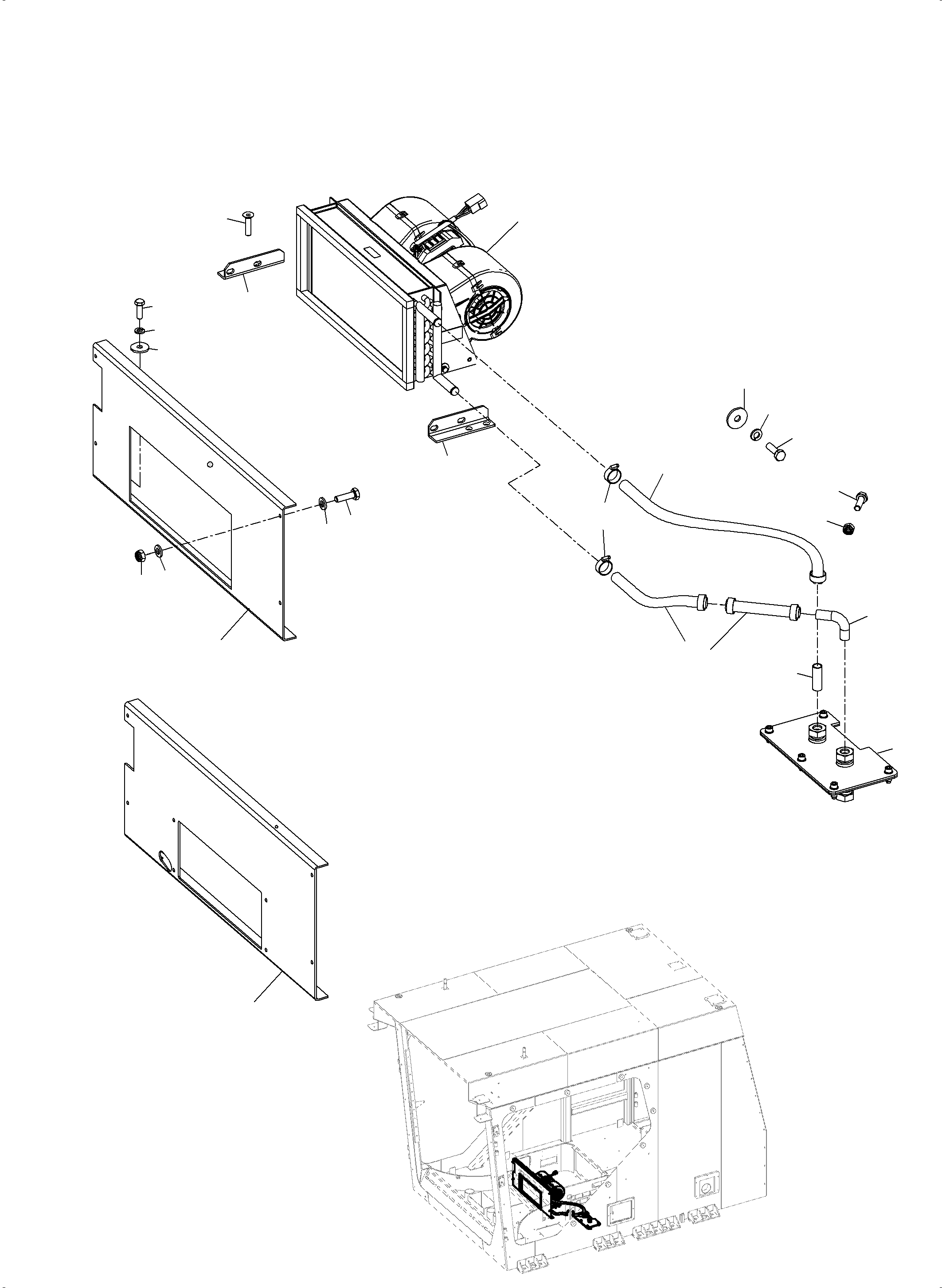 Komatsu parts book diagram for PC4000-6 S/N 58125: OPERATOR'S CAB PART 2