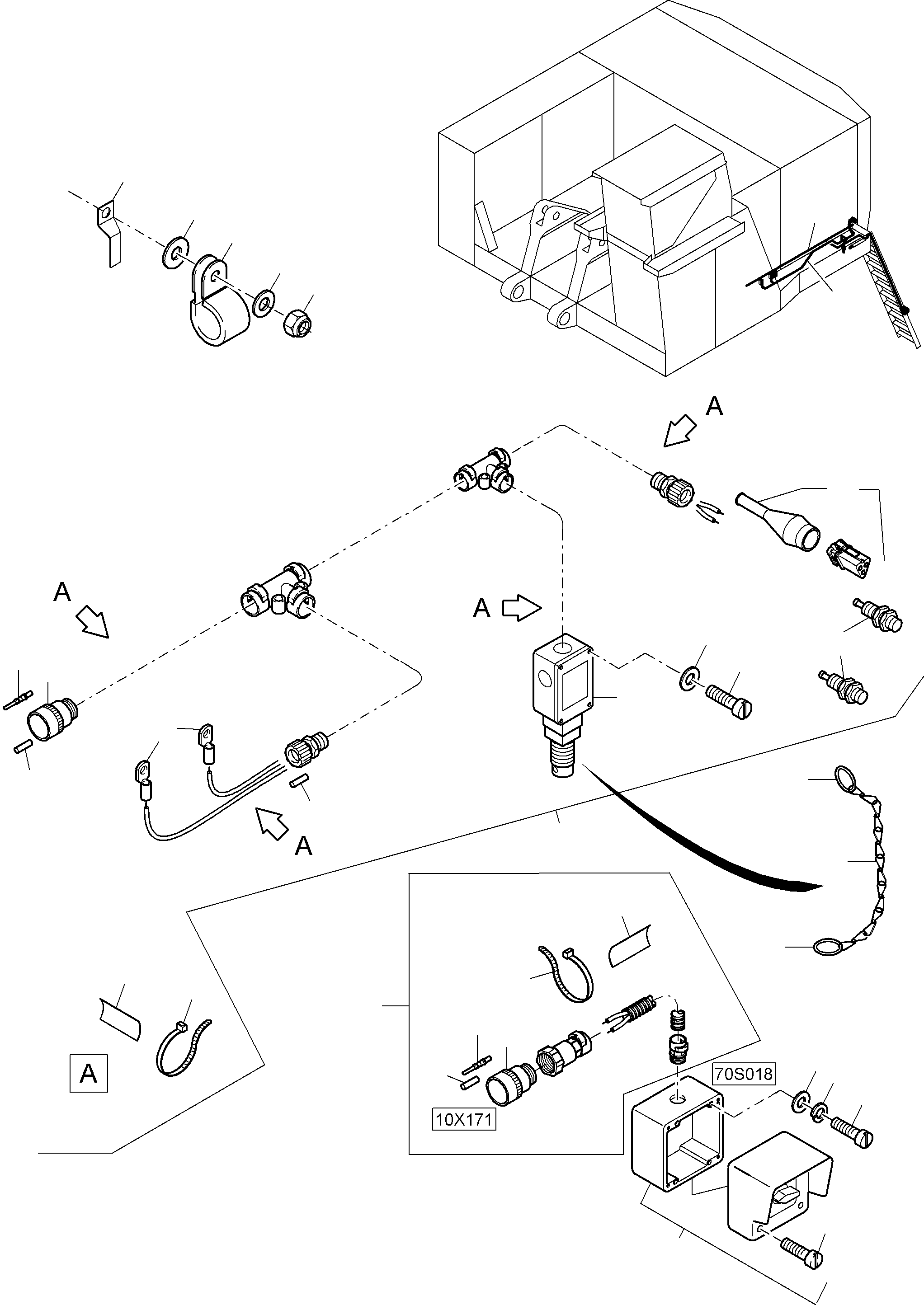 Excavators Mining Komatsu / PC4000-6 S/N 58127(G58127) / Electric Parts - Ladder(355-2242b : 355-2242b)