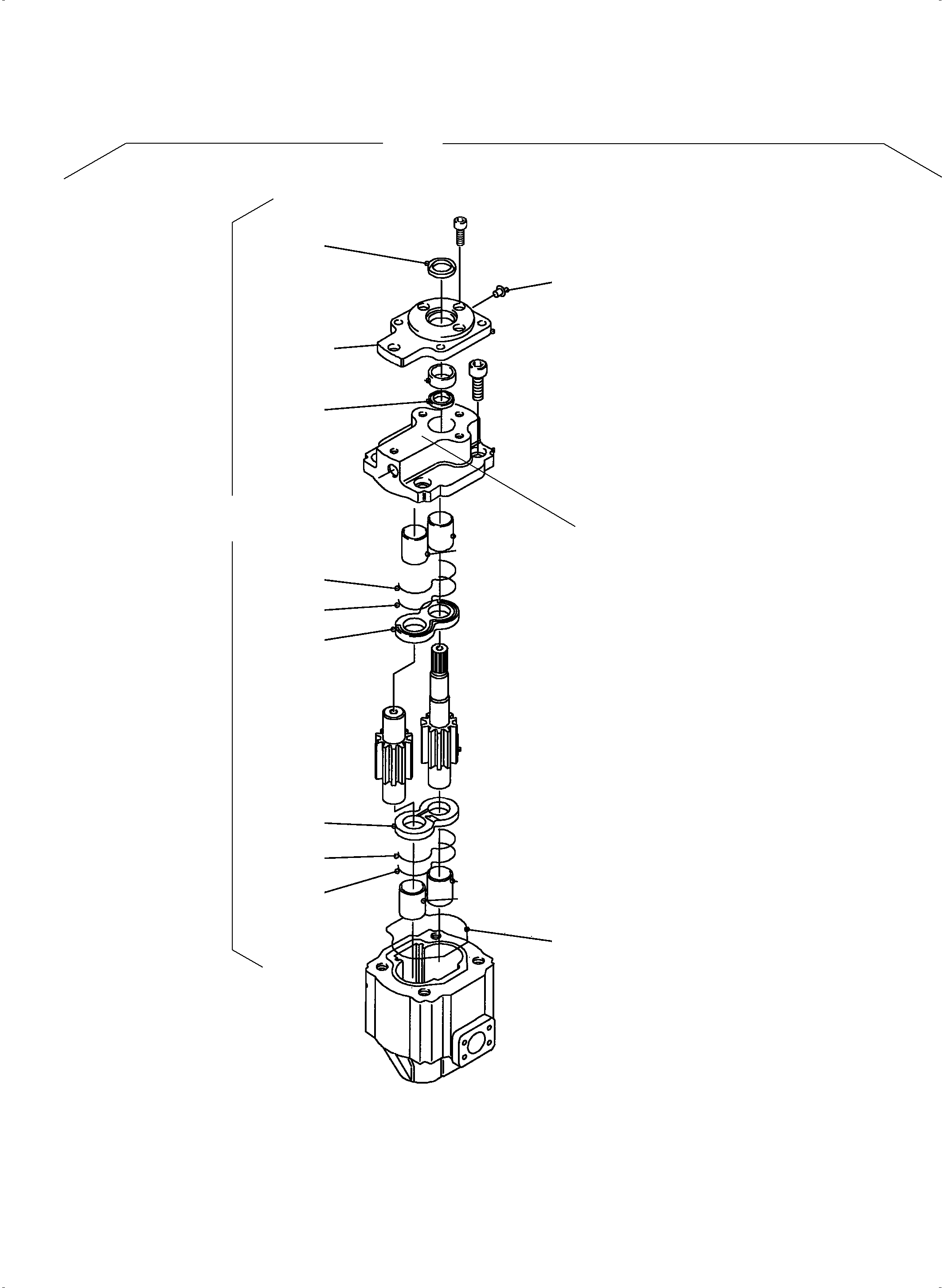 Komatsu parts book diagram for PC4000-6 S/N 58132: PUMP