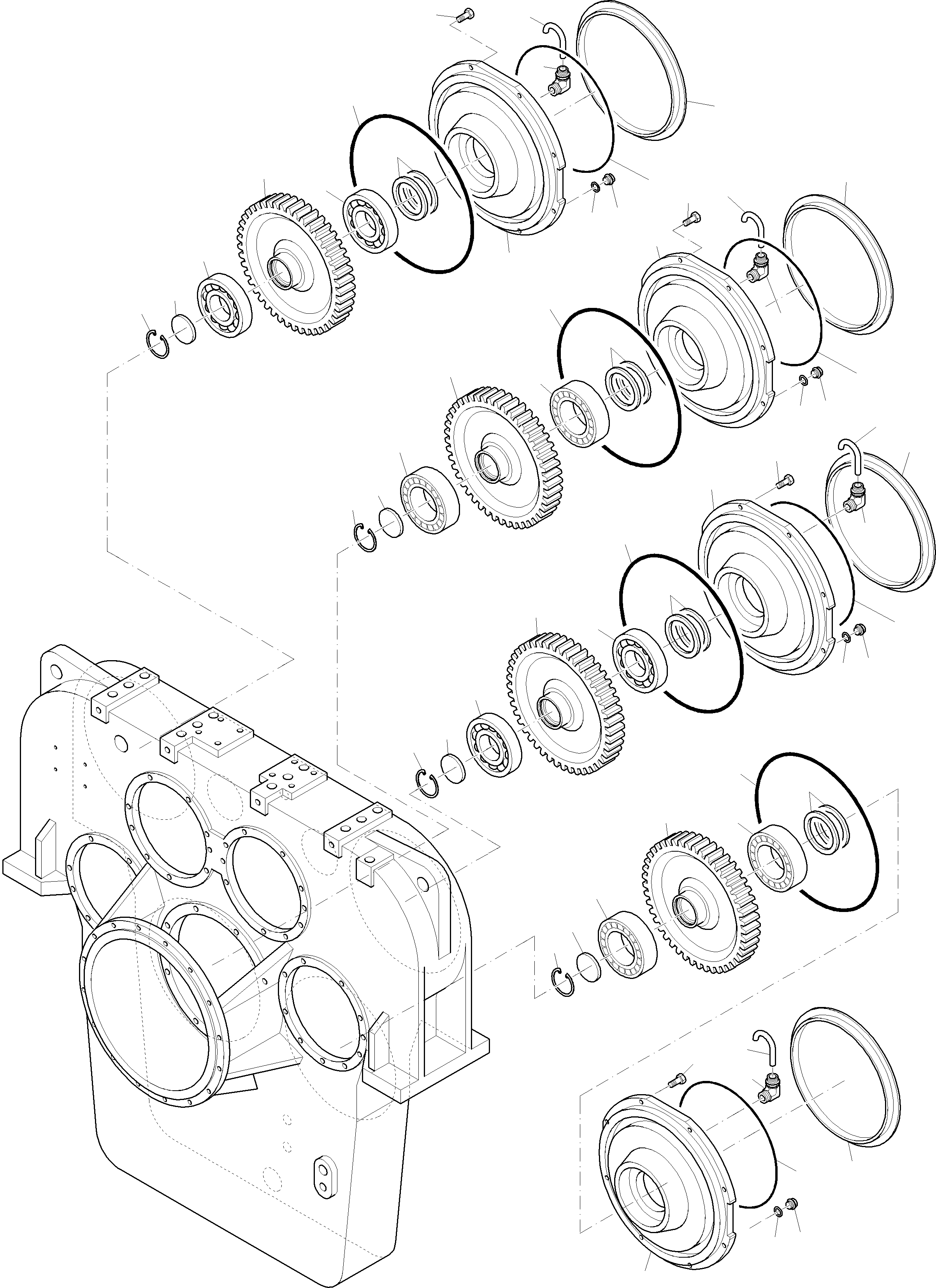 Komatsu parts book diagram for PC4000-6 S/N 58132: PUMP DISTRIBUTOR GEAR