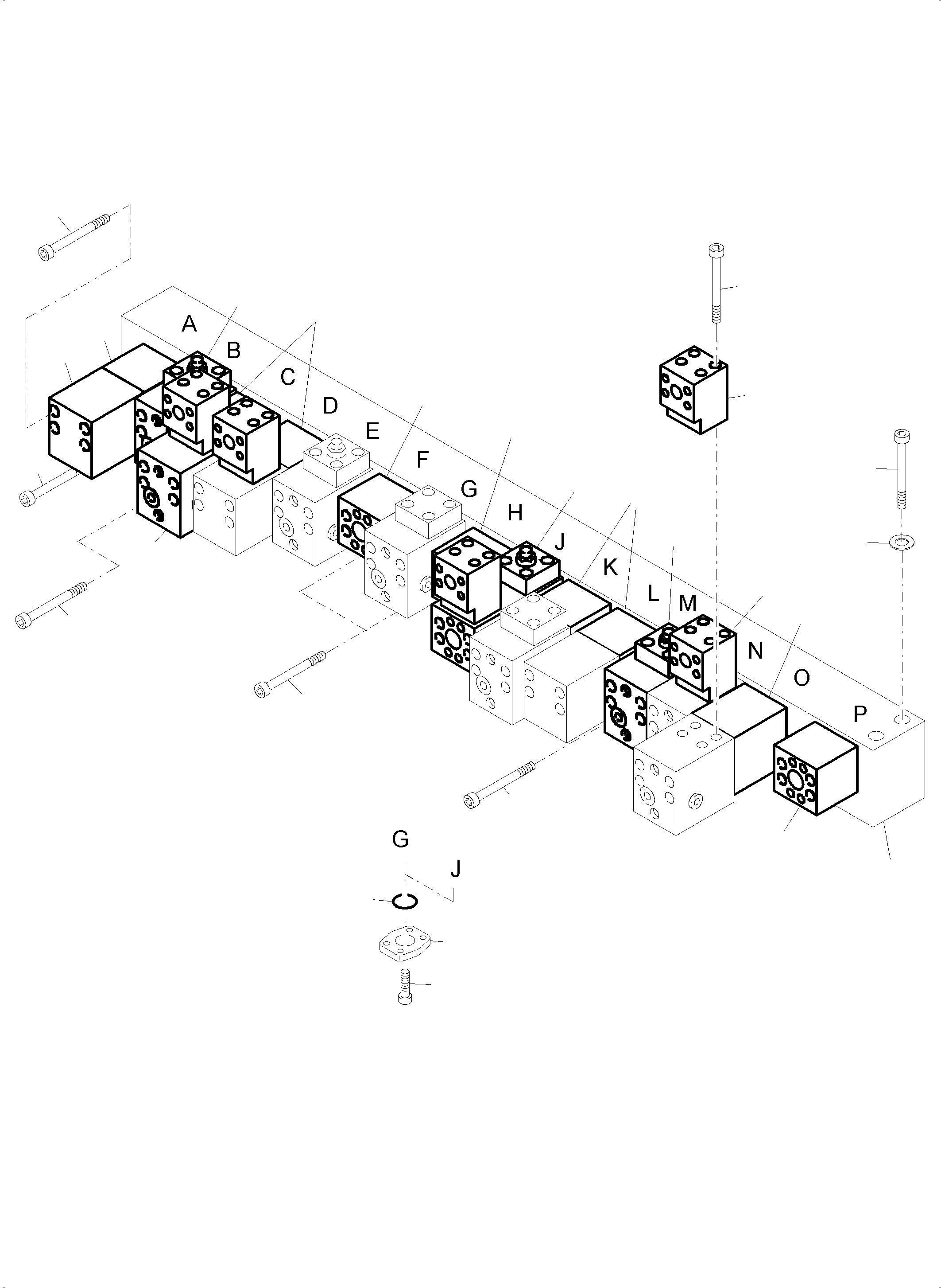 Komatsu parts book diagram for PC4000-6 S/N 58132: MAINFOLD-VALVE-PIPING (FS)