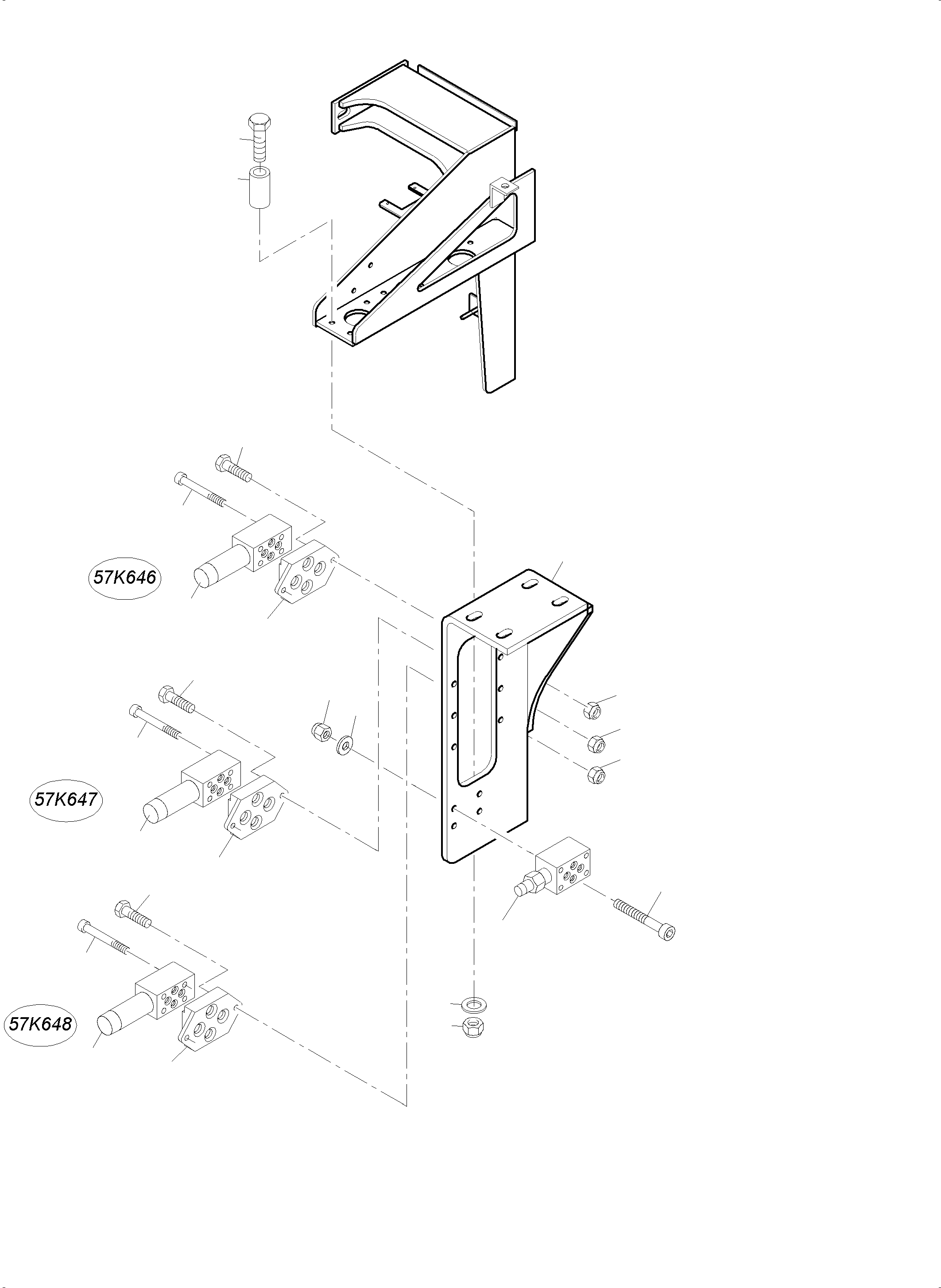 Komatsu parts book diagram for PC4000-6 S/N 58132: CONTROL- AND FILTER PLATE X2-BOX