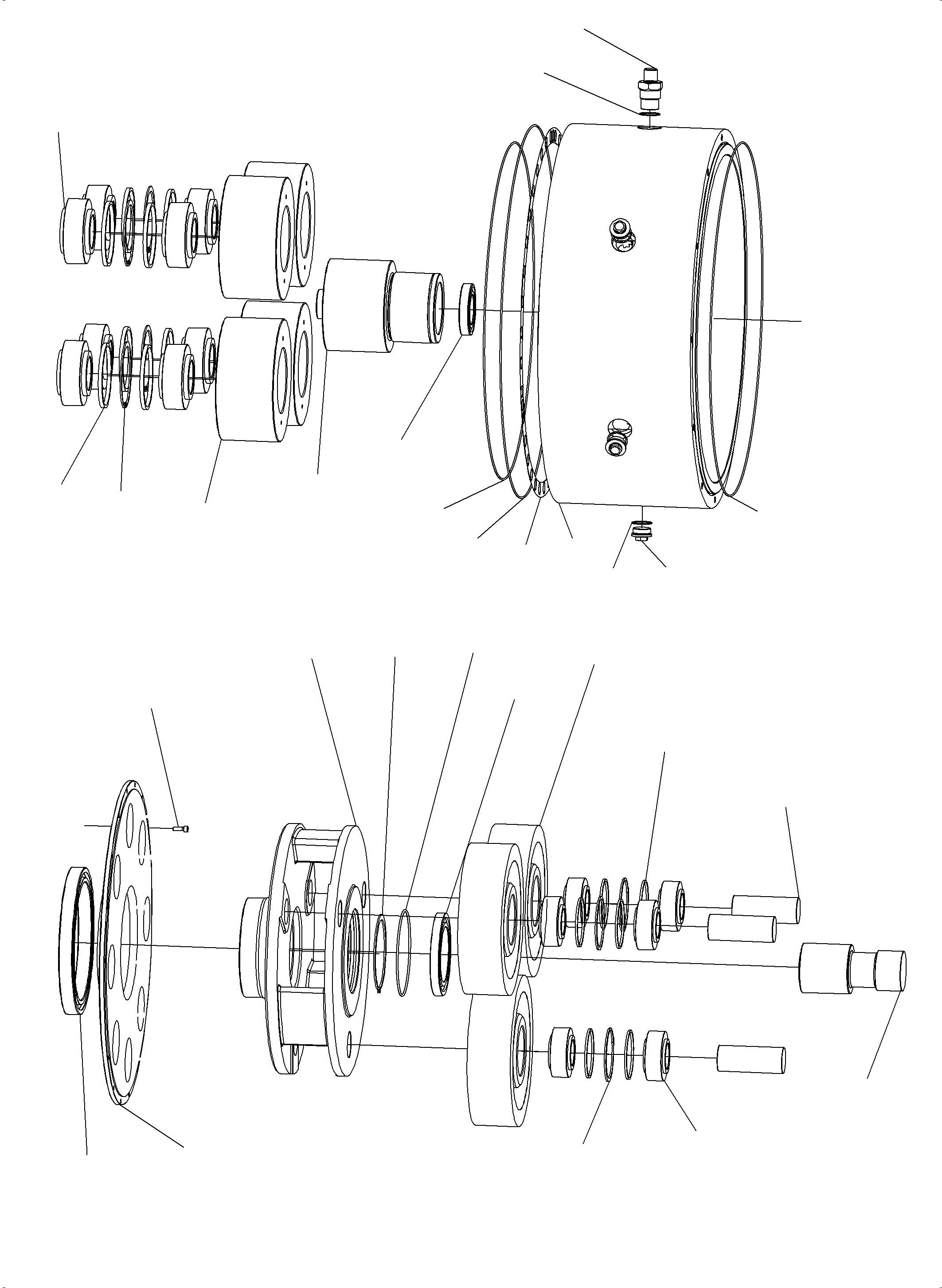 Komatsu parts book diagram for PC4000-6 S/N 58132: TRAVELLING GEAR