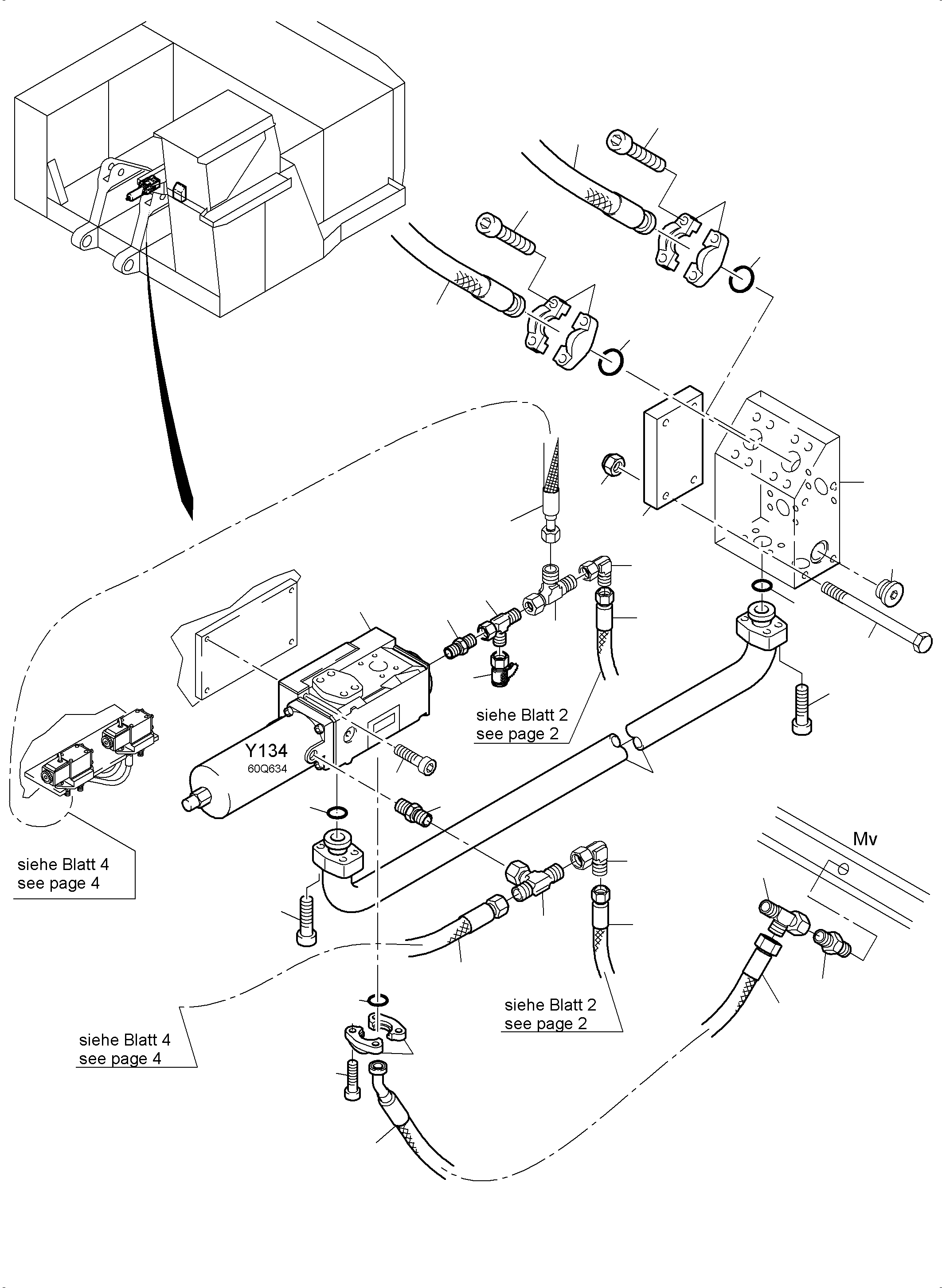 Komatsu parts book diagram for PC4000-6 S/N 58132: FLOAT POSITION