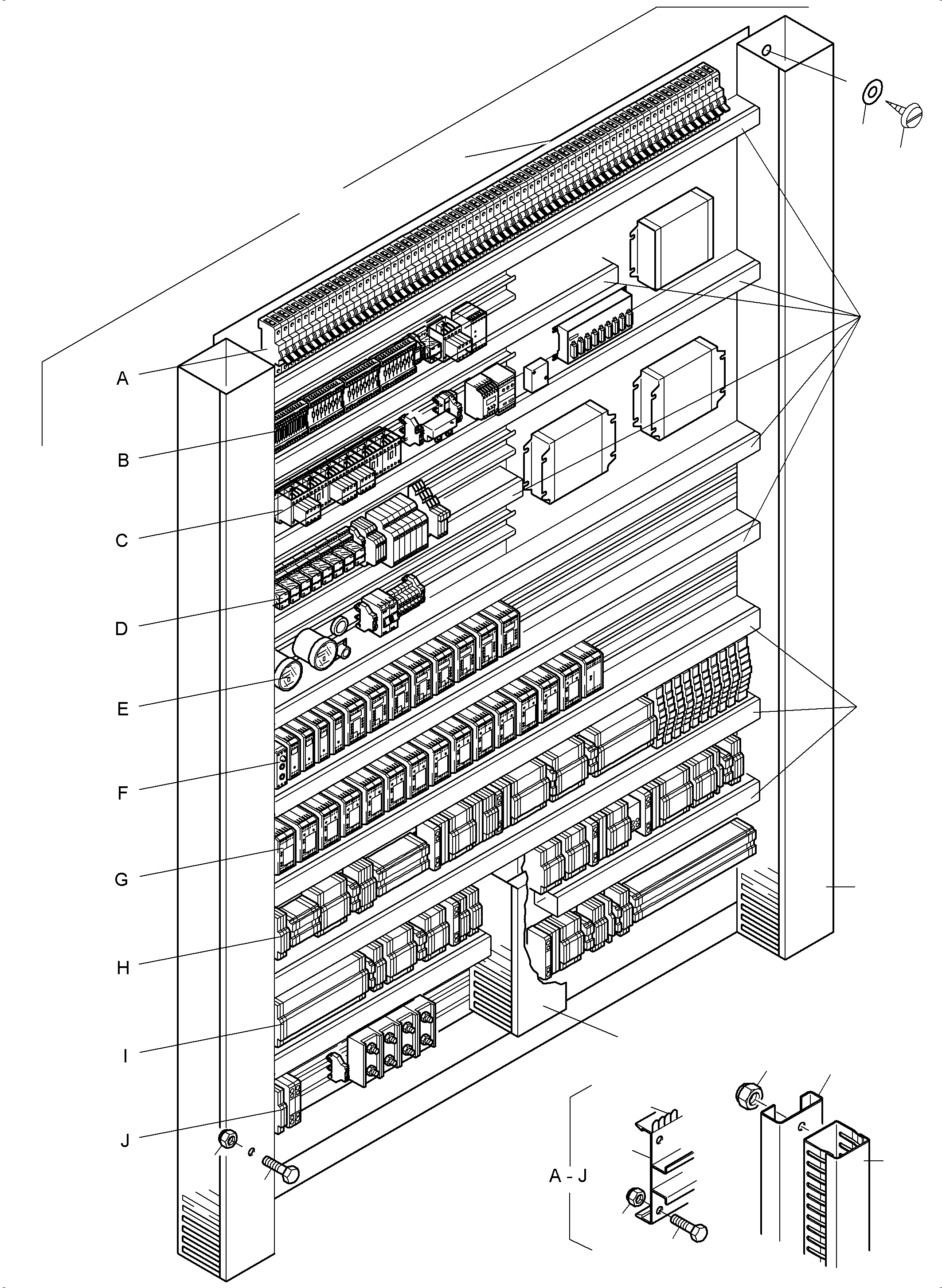 Komatsu parts book diagram for PC4000-6 S/N 58132: SWITCH FRAMING X2 LOCATION 11