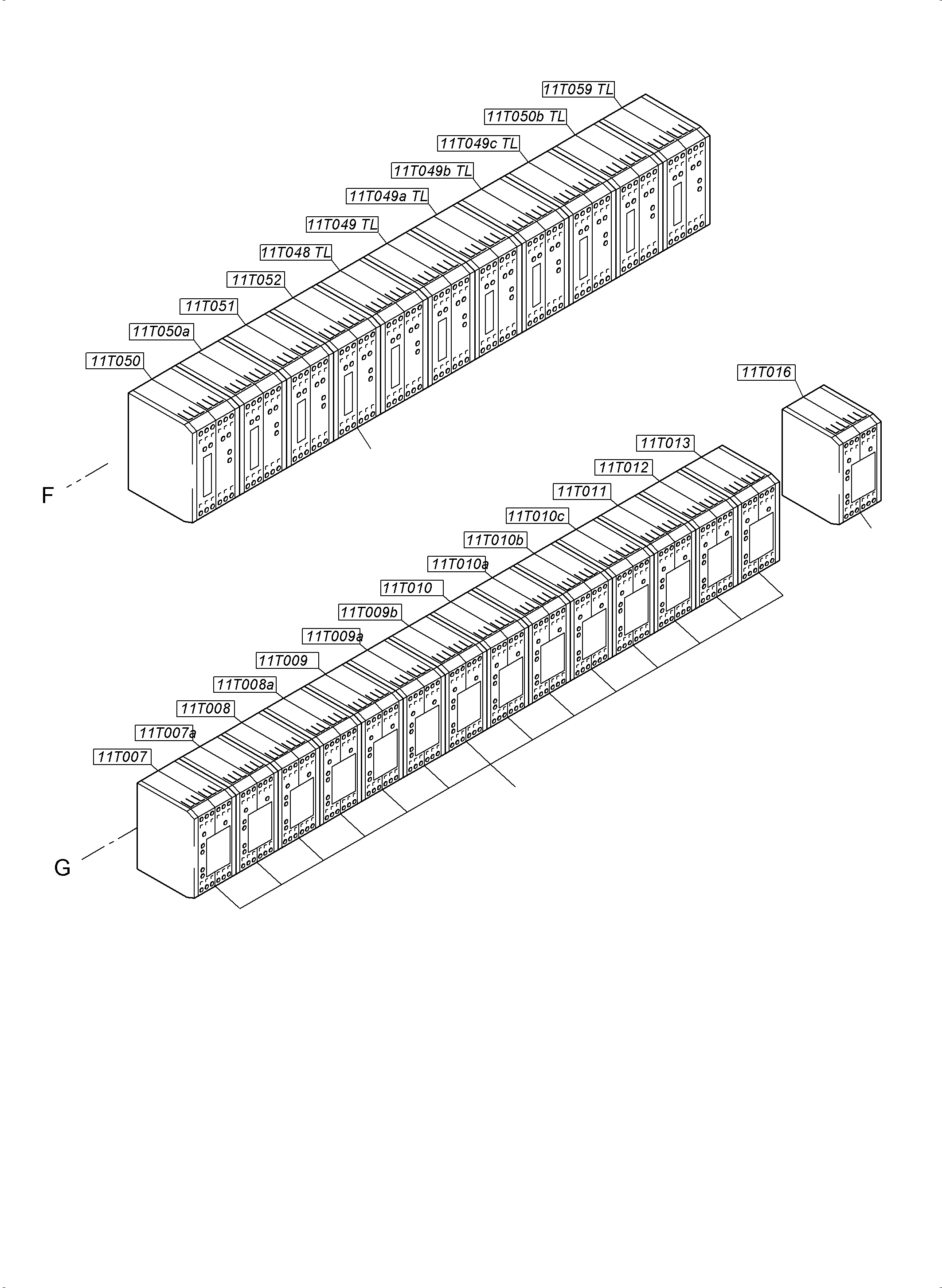 Komatsu parts book diagram for PC4000-6 S/N 58132: SWITCH FRAMING X2 LOCATION 11