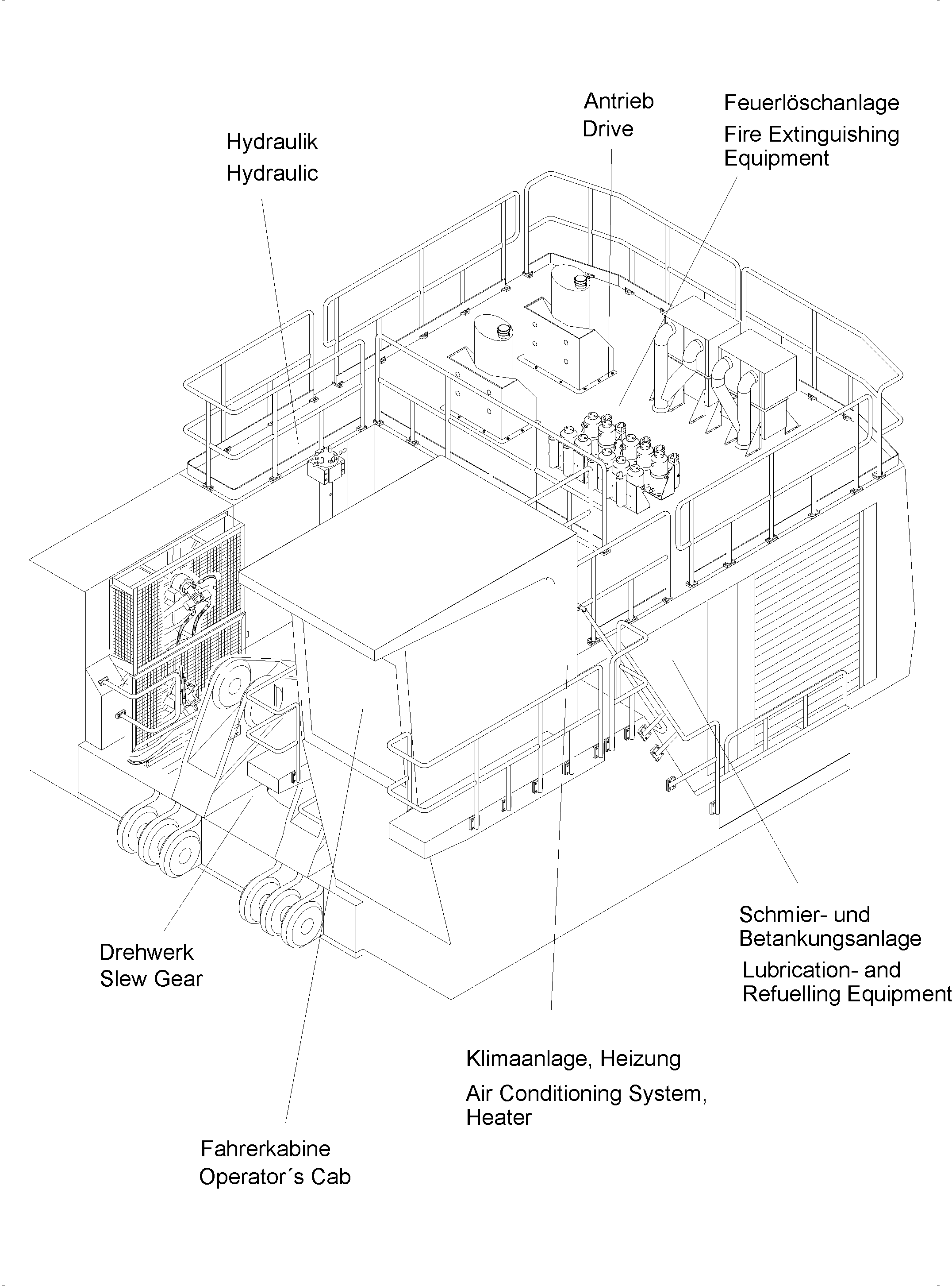 Komatsu parts book diagram for PC4000-6 S/N 58137: 