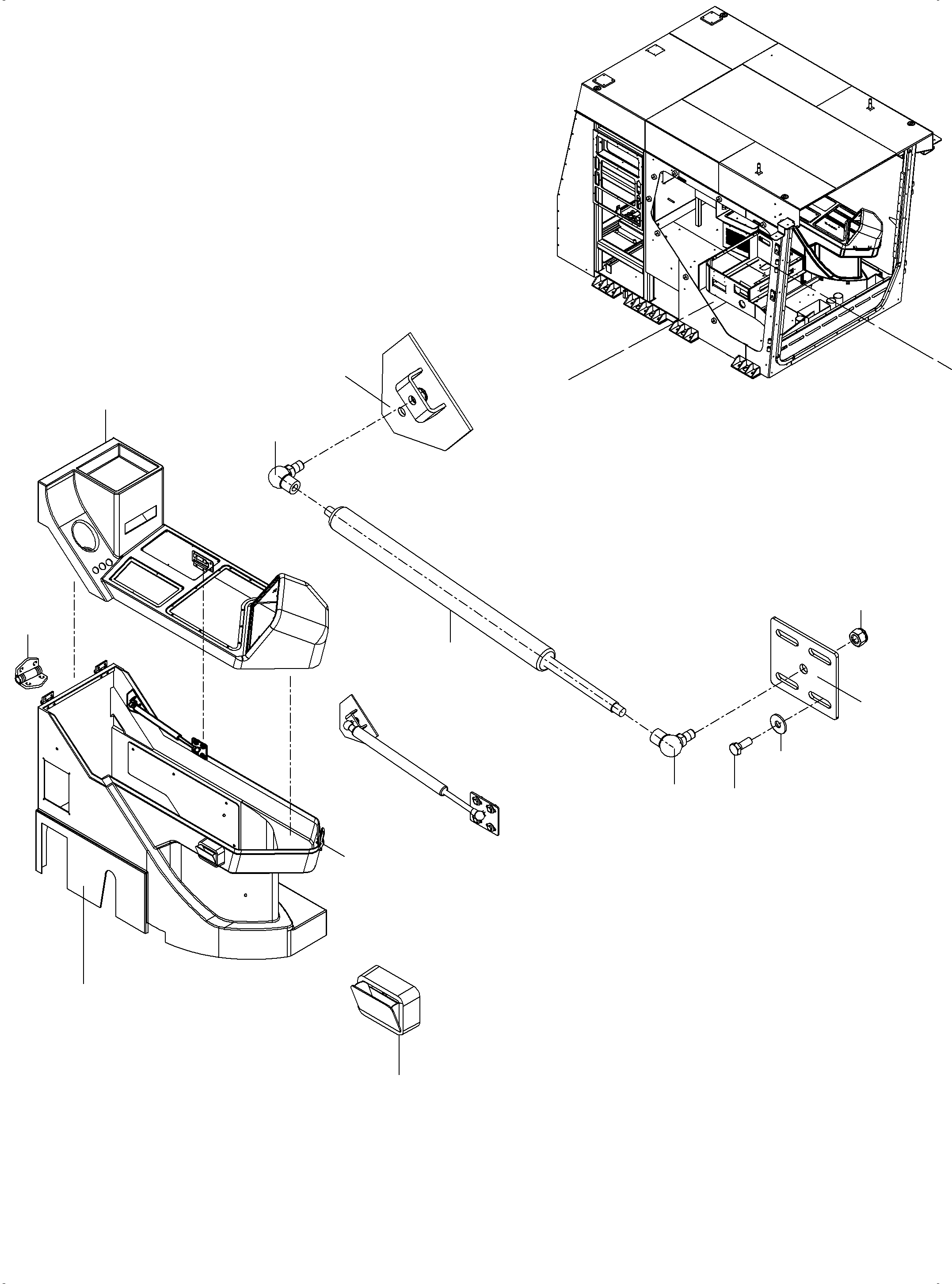 Komatsu parts book diagram for PC4000-6 S/N 58141: OPERATOR'S CAB PART 2