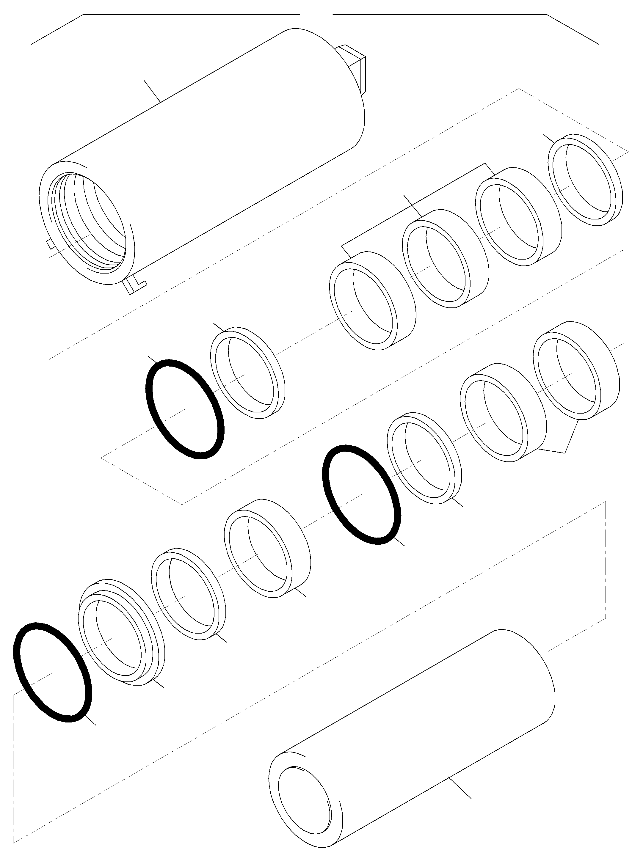 Komatsu parts book diagram for PC4000-6 S/N 58141: HYDRAULIC TENSIONER