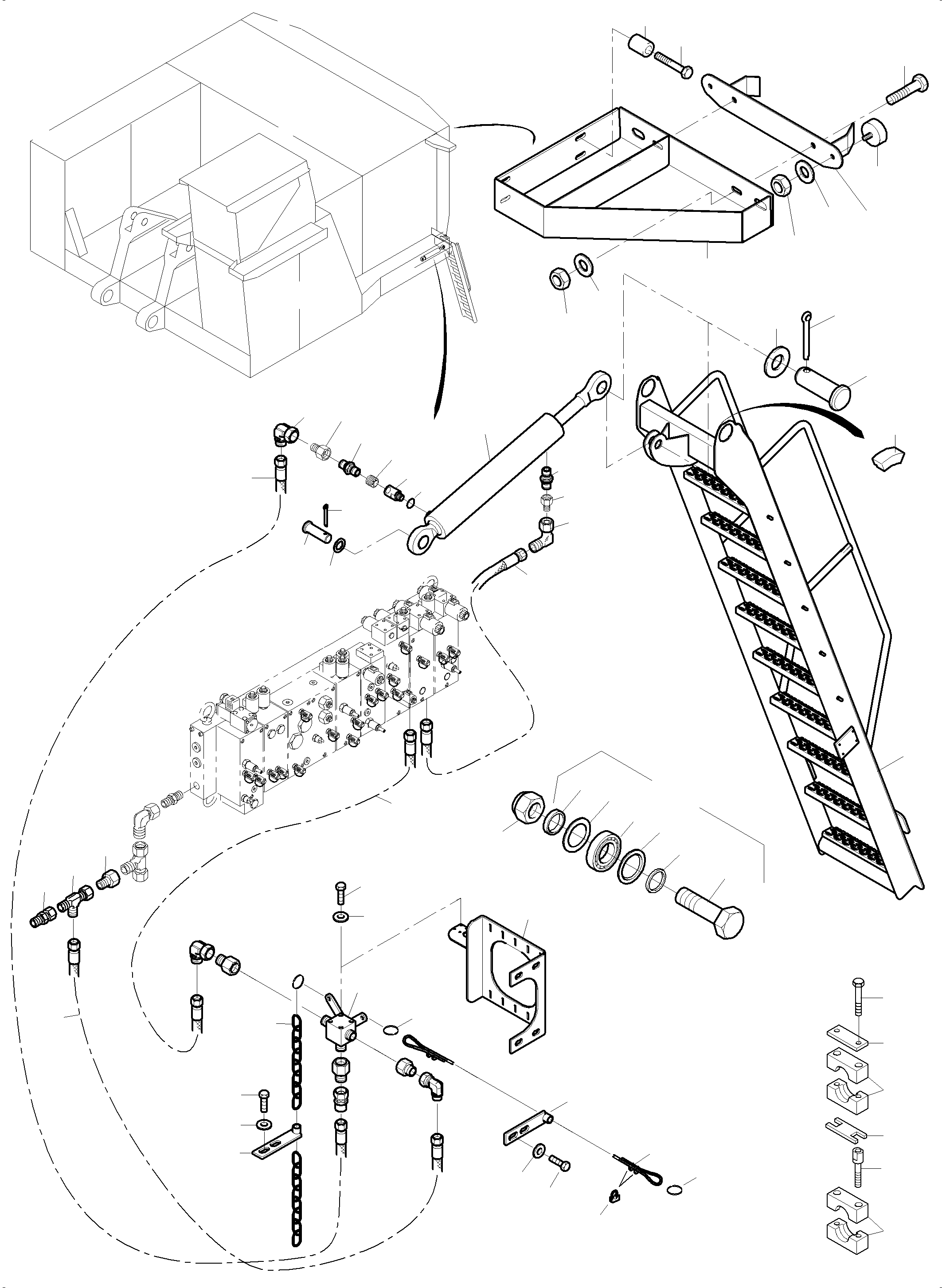 Komatsu parts book diagram for PC4000-6 S/N 58141: STEPS