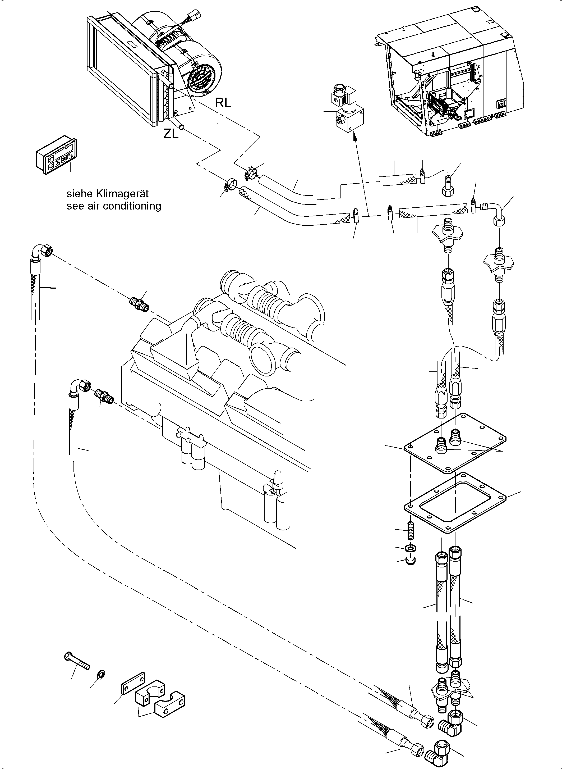 Komatsu parts book diagram for PC4000-6 S/N 58141: CAB HEATER ARR. X2-BOX