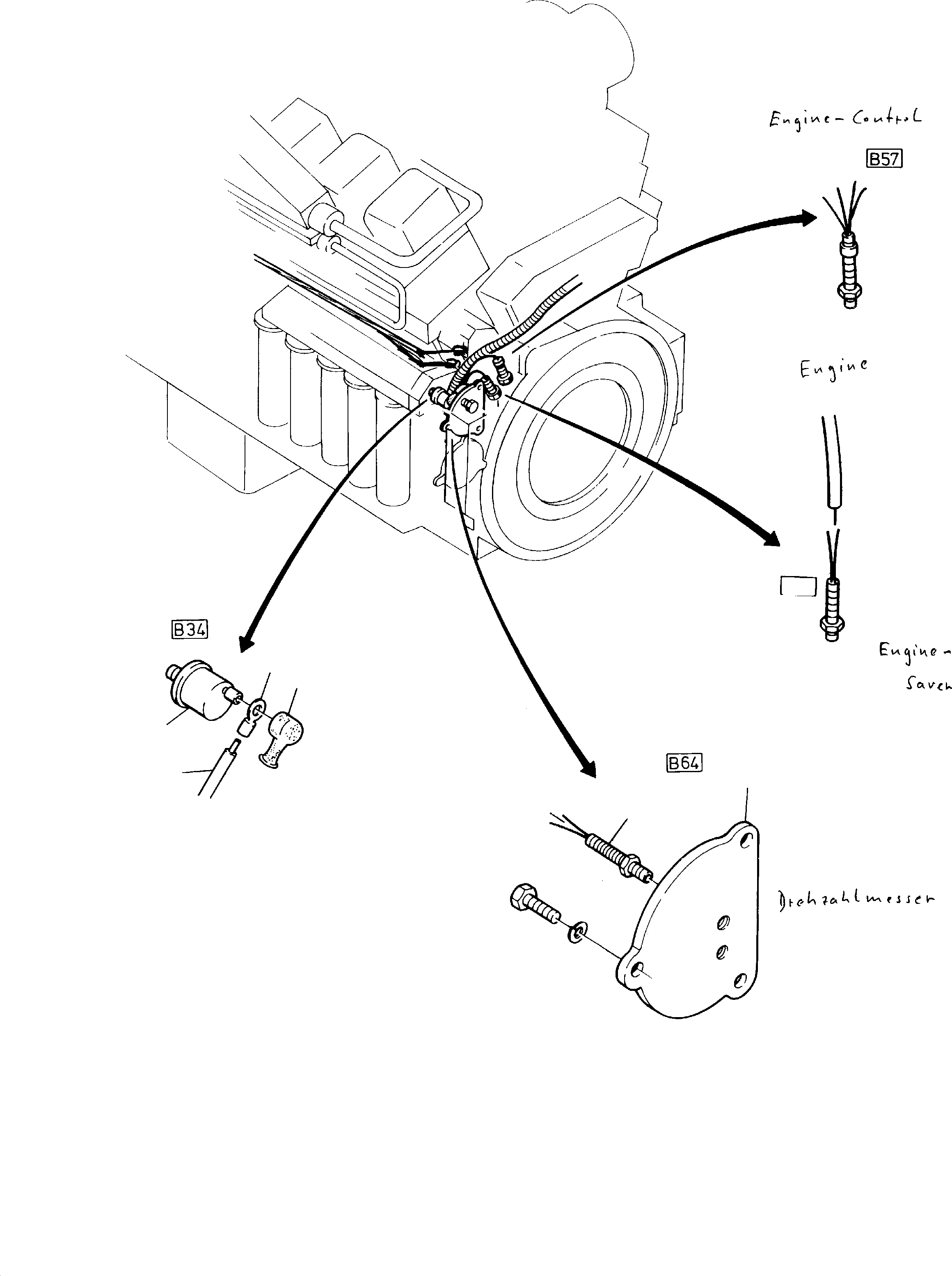 Excavators Mining Komatsu / H285S S/N 78117(G78117) / Diesel Engine, Attachments (CU-Engine)(114-1210d : 114-1210d)