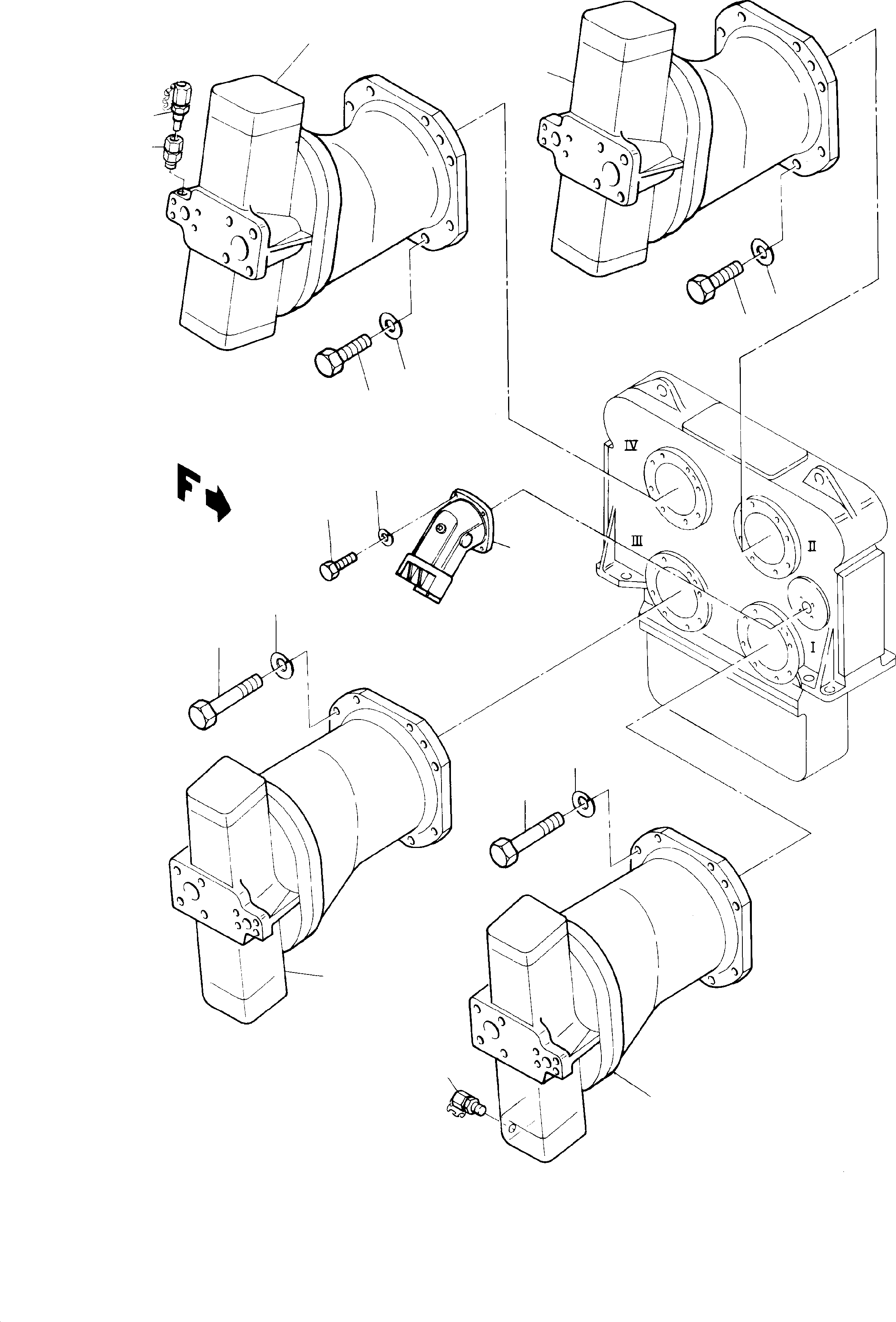 Excavators Mining Komatsu / H285S S/N 78117(G78117) / Pumps Arrangement(114-1230a : 114-1230a)